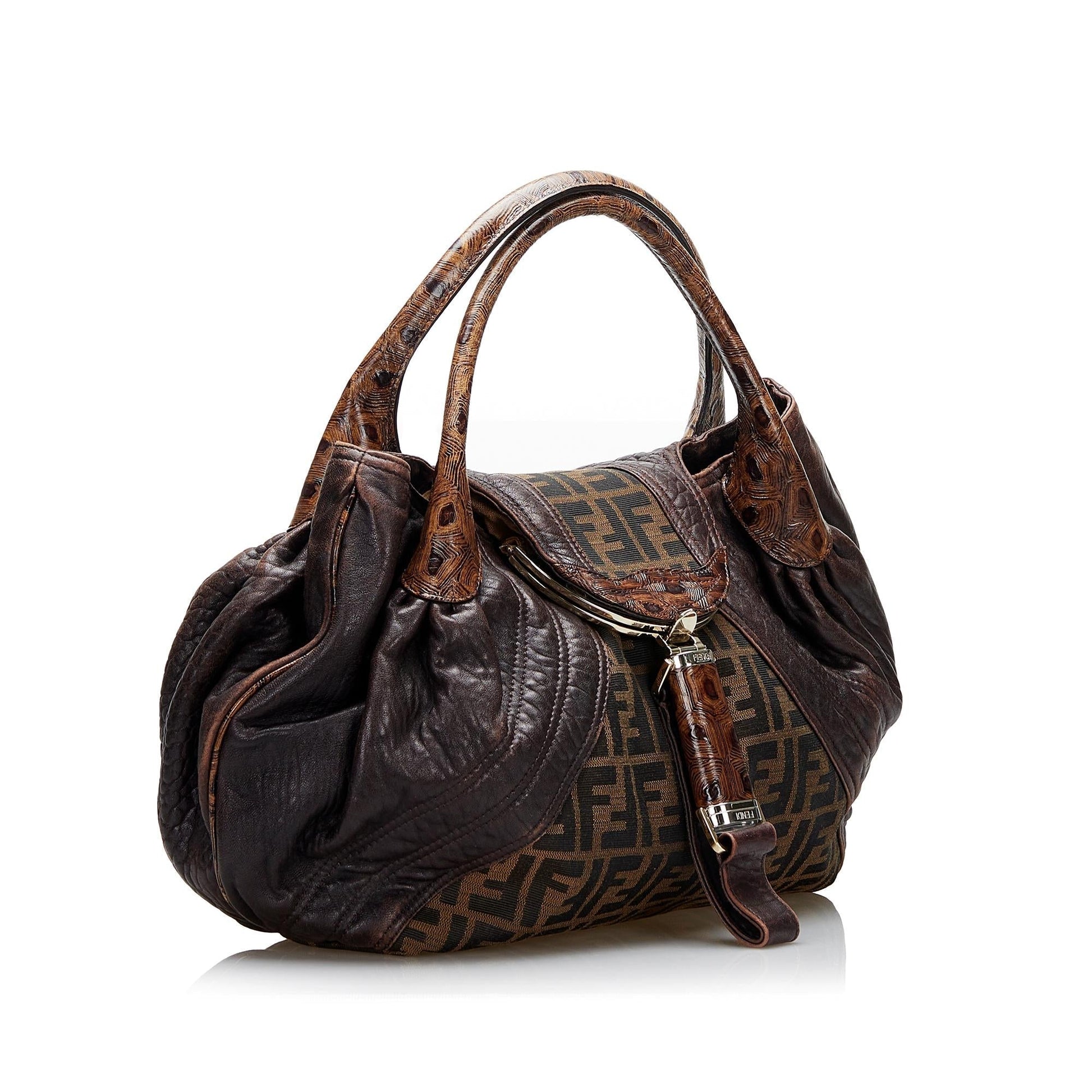 Fendi Zucca Spy Shg Dniepi Shoulder Bag