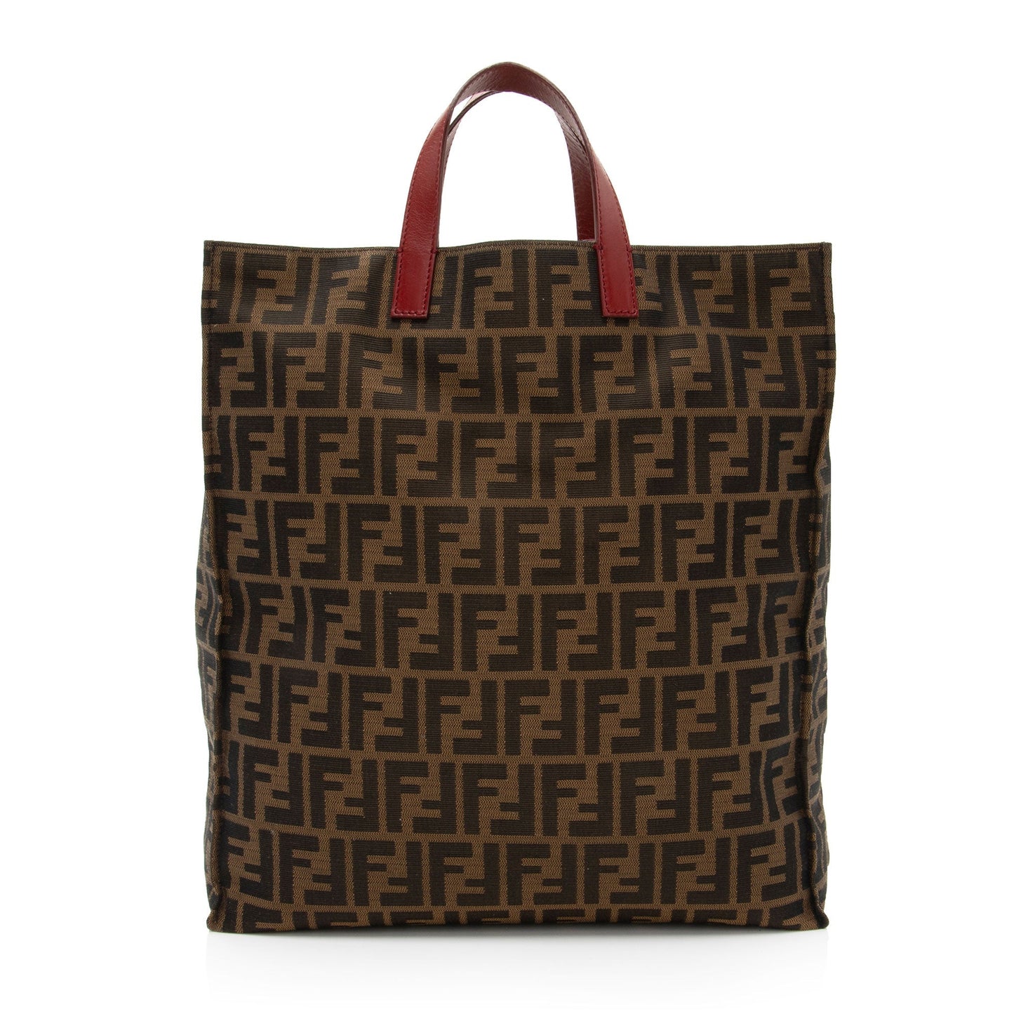 Fendi Zucca Tall Shopping Tote Shf Ldblnl Tote Bag