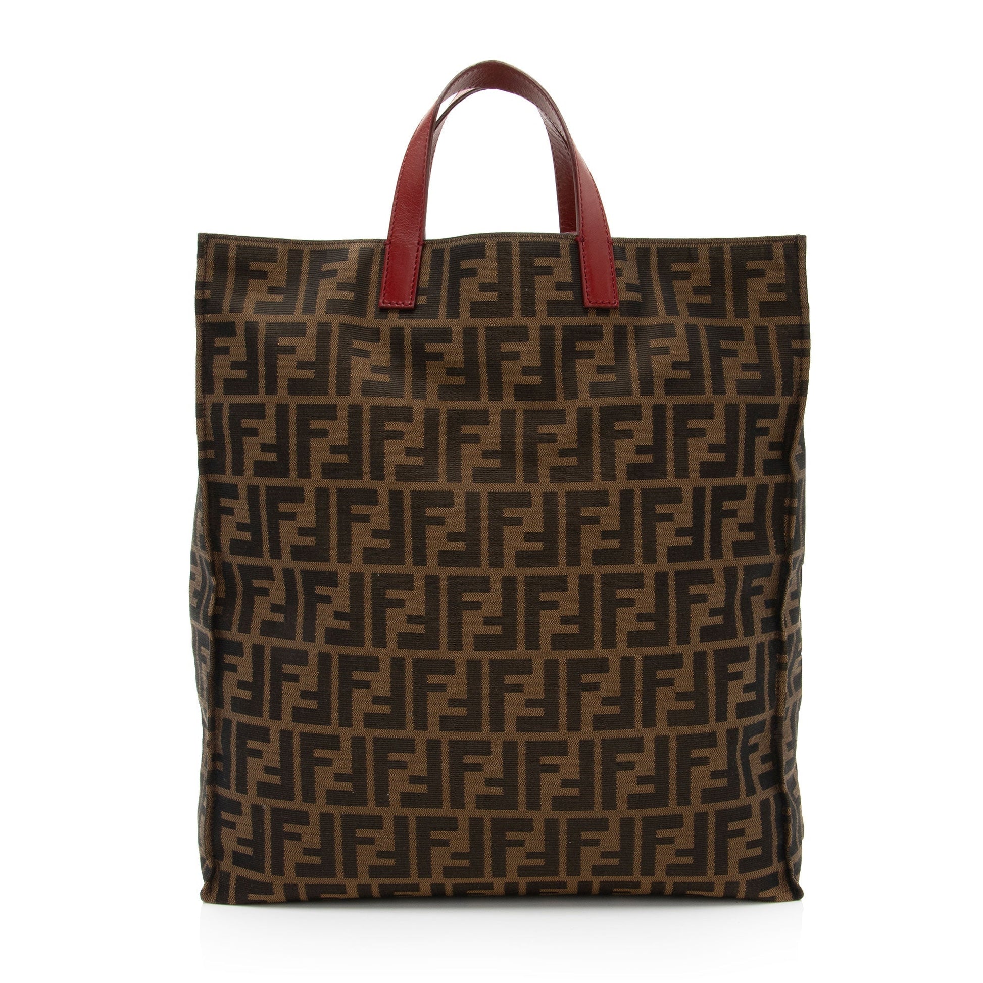 Fendi Zucca Tall Shopping Tote Shf Ldblnl Tote Bag