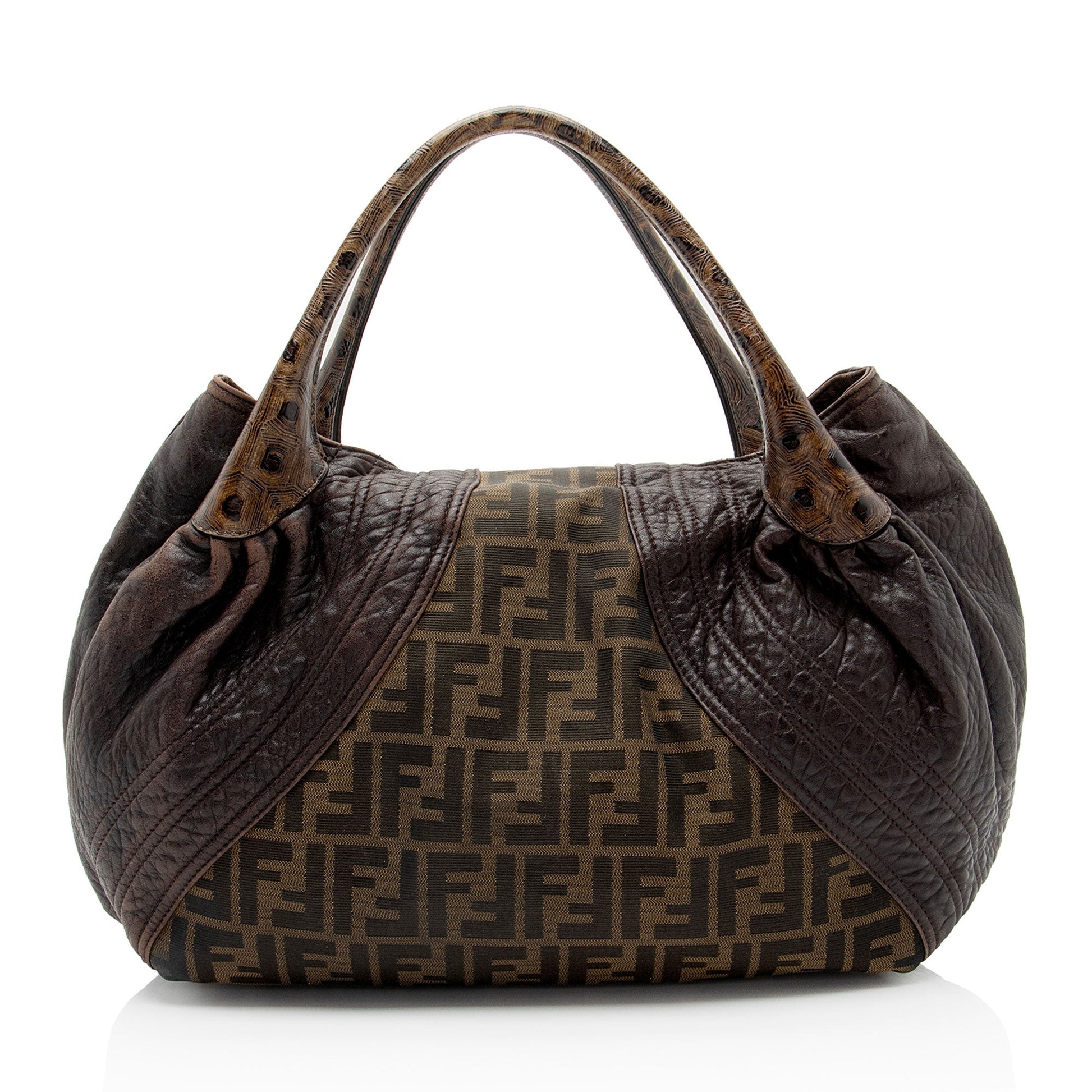 Fendi Zucca Tortuga Spy Satchel Shf Ls4Vha Leather Satchel Bag