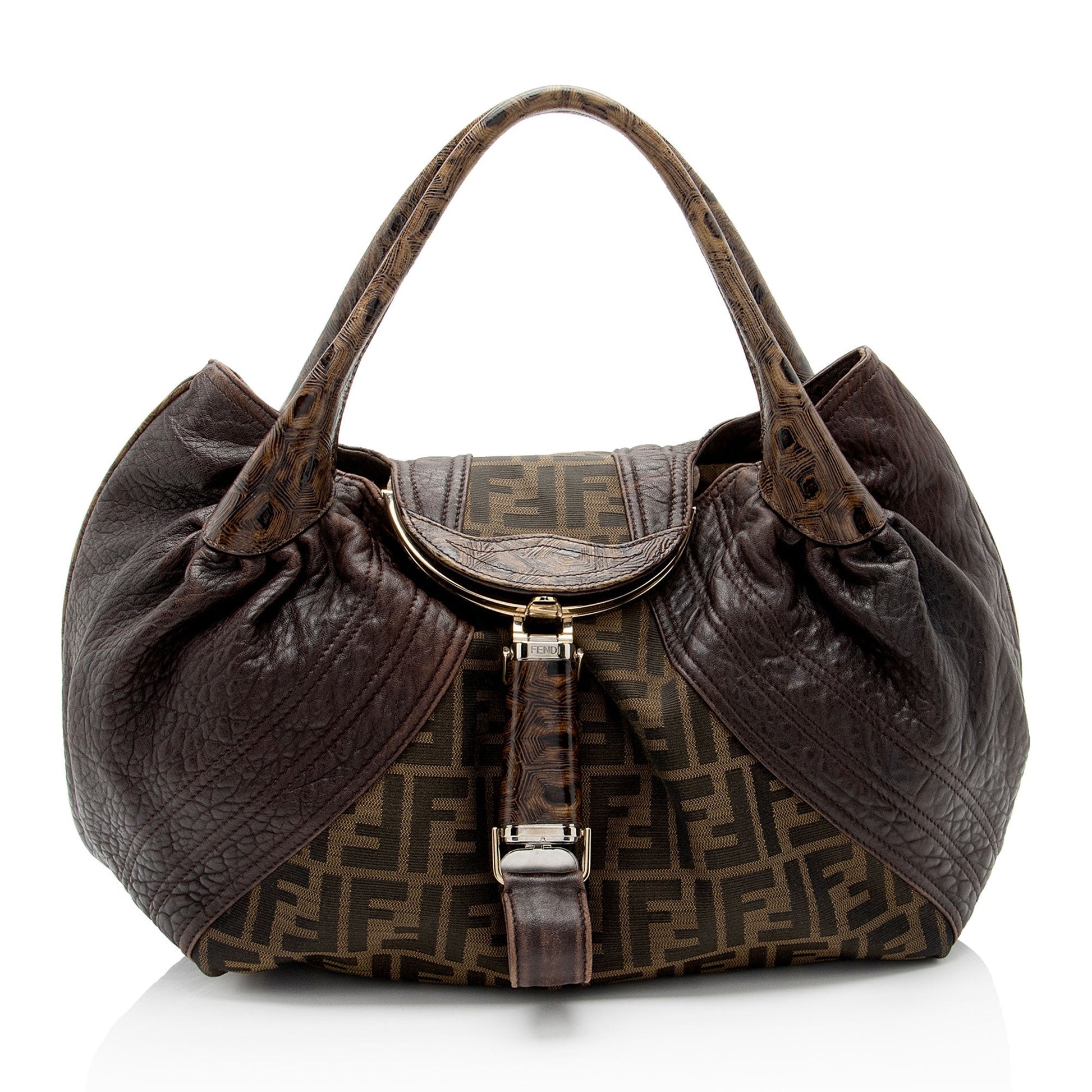 Fendi Zucca Tortuga Spy Satchel Shf Ls4Vha Leather Satchel Bag