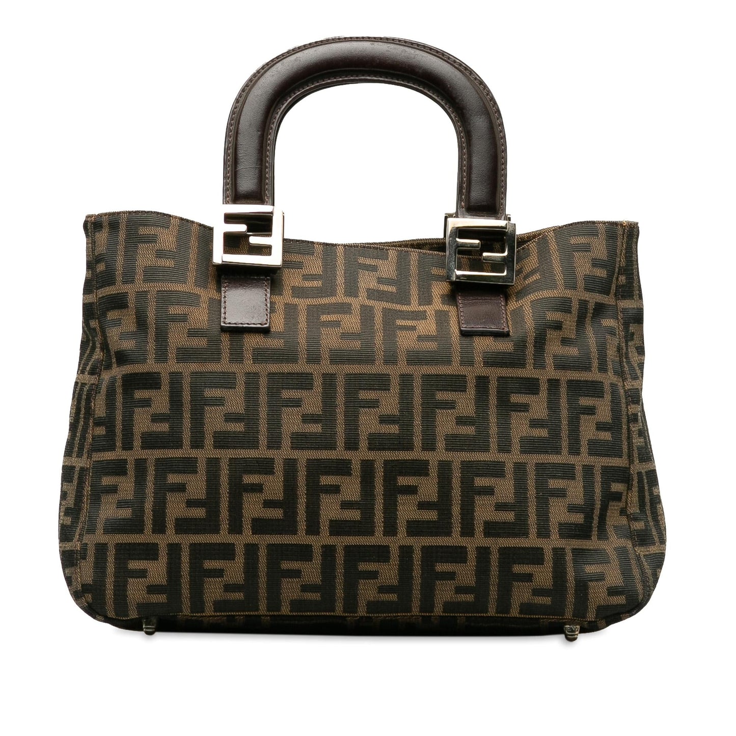 Fendi Zucca Twins Handbag Shg Qodjiu Satchel Bag