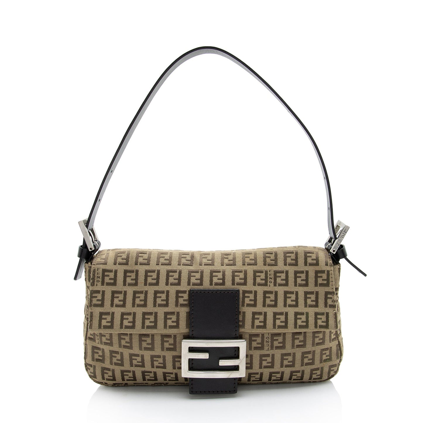 Fendi Zucchino Baguette Shoulder Bag Shf Cdp0Vz