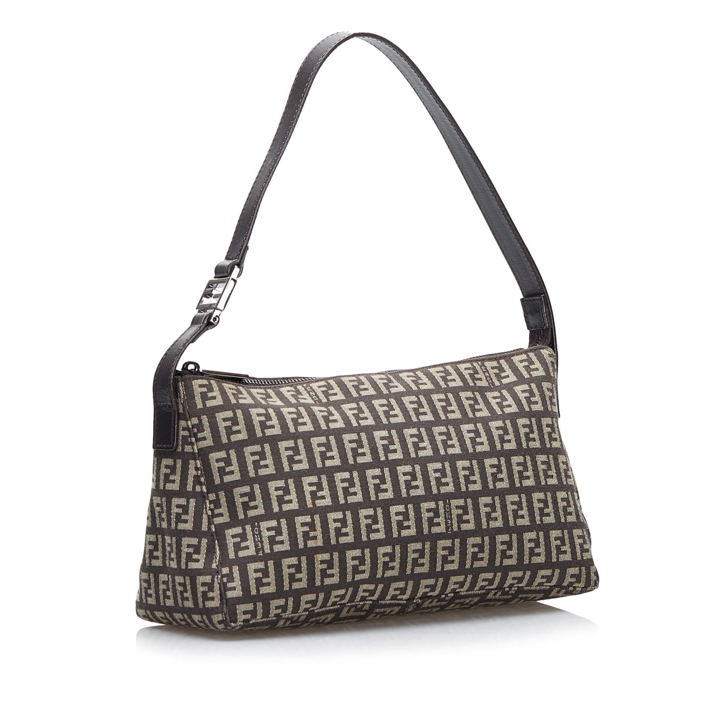 Fendi Zucchino Baguette Shg Handbag Shoulder Bag