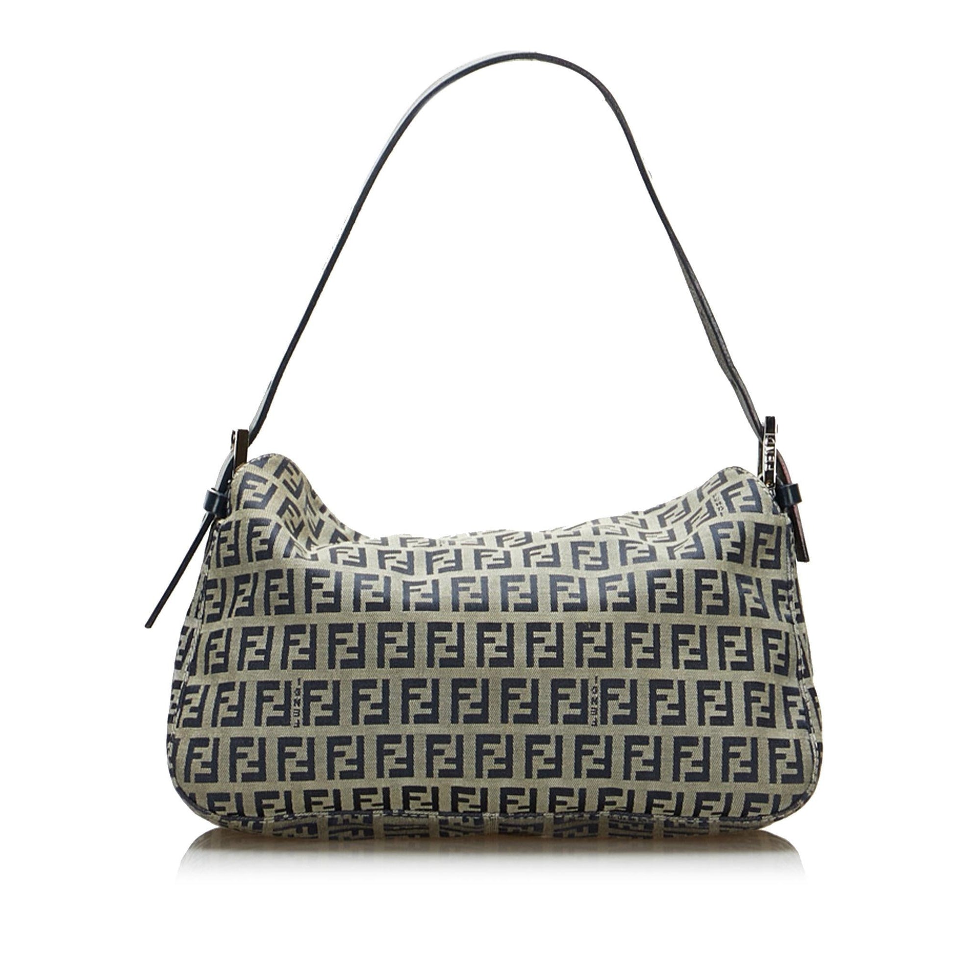 Fendi Zucchino Baguette Shg 34Zie7 Handbag Shoulder Bag