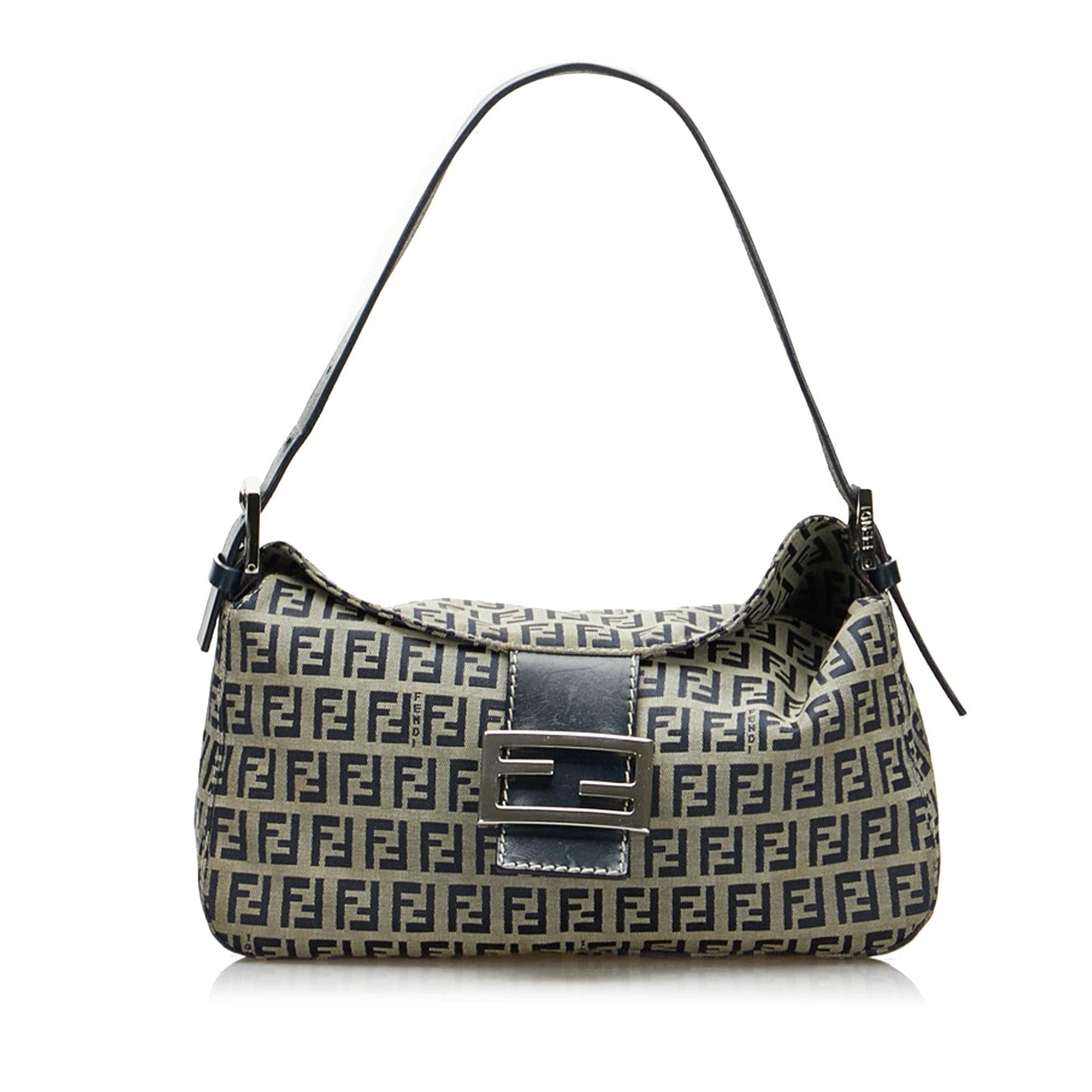 Fendi Zucchino Baguette Shg 34Zie7 Handbag Shoulder Bag