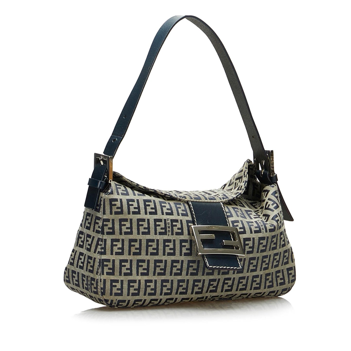 Fendi Zucchino Baguette Shg 34Zie7 Handbag Shoulder Bag