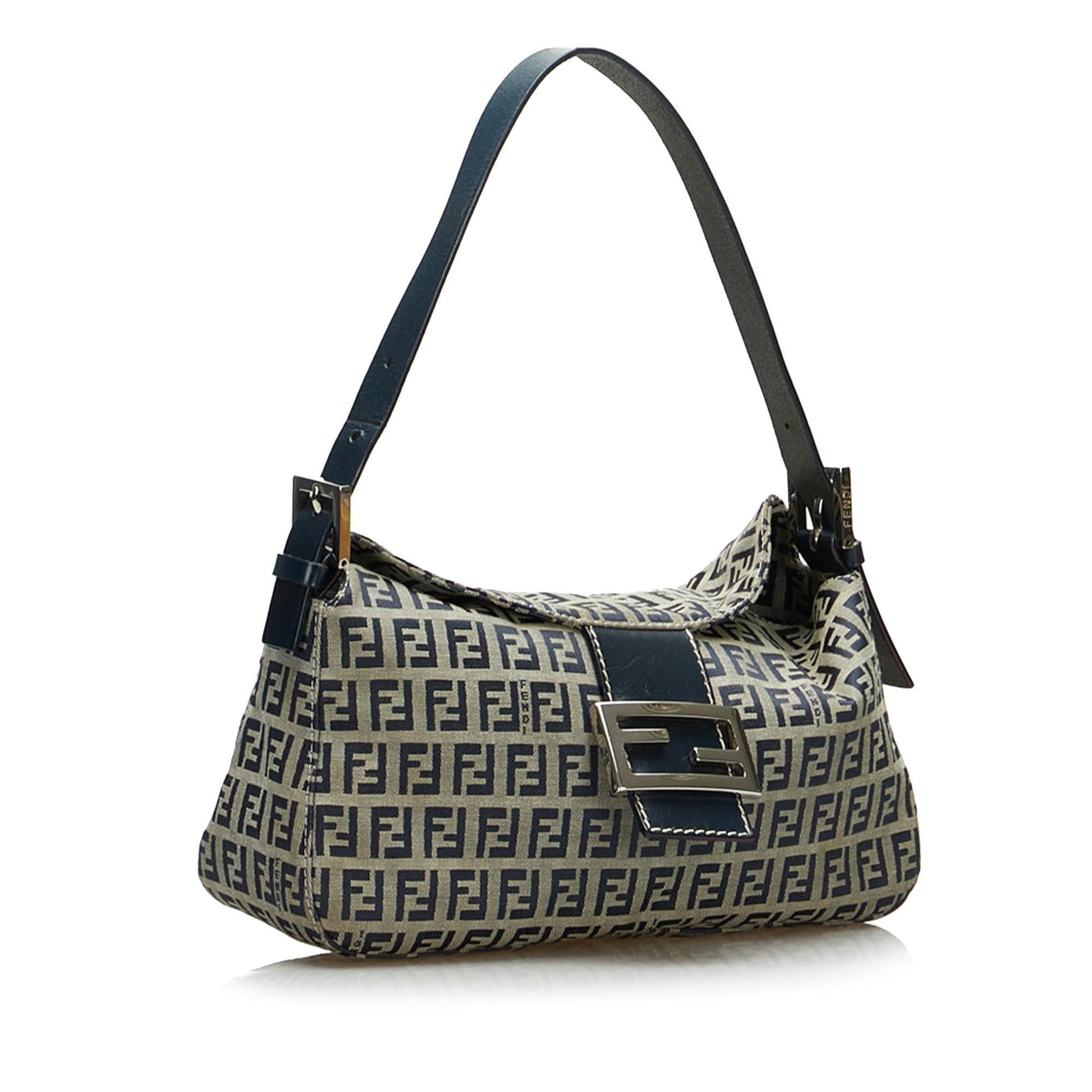 Fendi Zucchino Baguette Shg 34Zie7 Handbag Shoulder Bag
