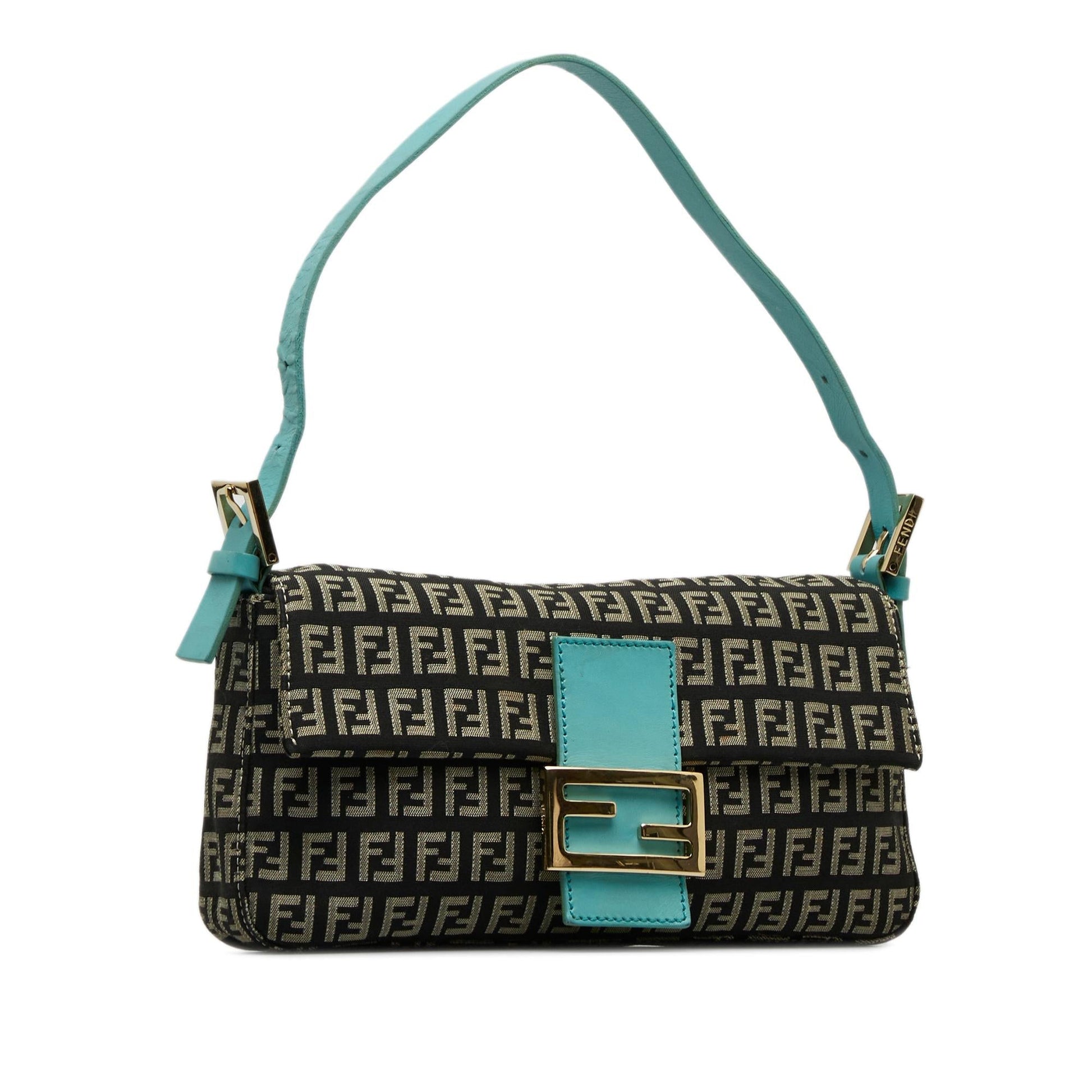 Fendi Zucchino Baguette Shg Dz4Yrd Handbag Shoulder Bag