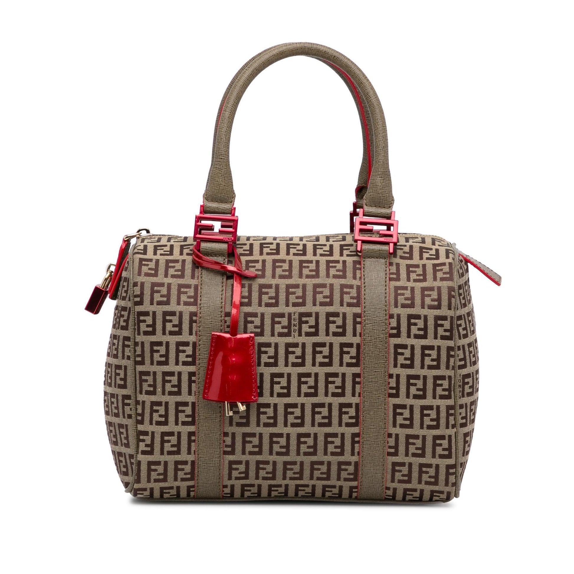 Fendi Zucchino Boston Bag Shg Sfmrof Satchel Bag