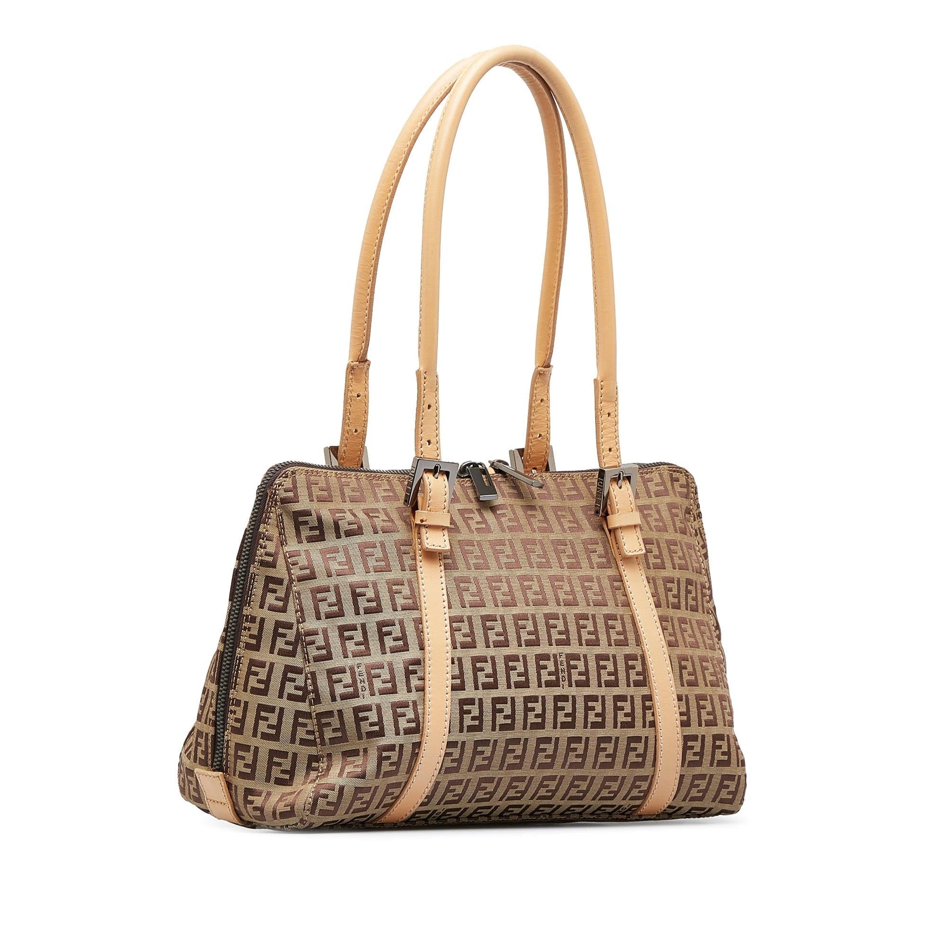 Fendi Zucchino Boston Bag Shg Vp9Tgm Satchel Bag