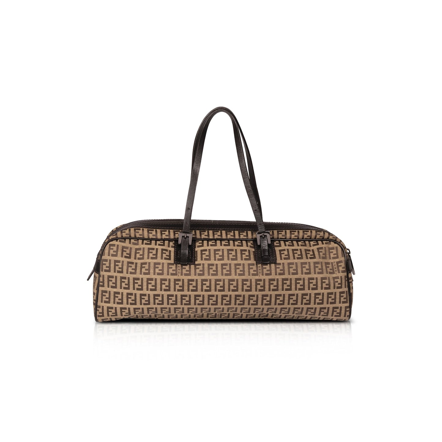 Fendi Zucchino Bowler Bag Travel Bag