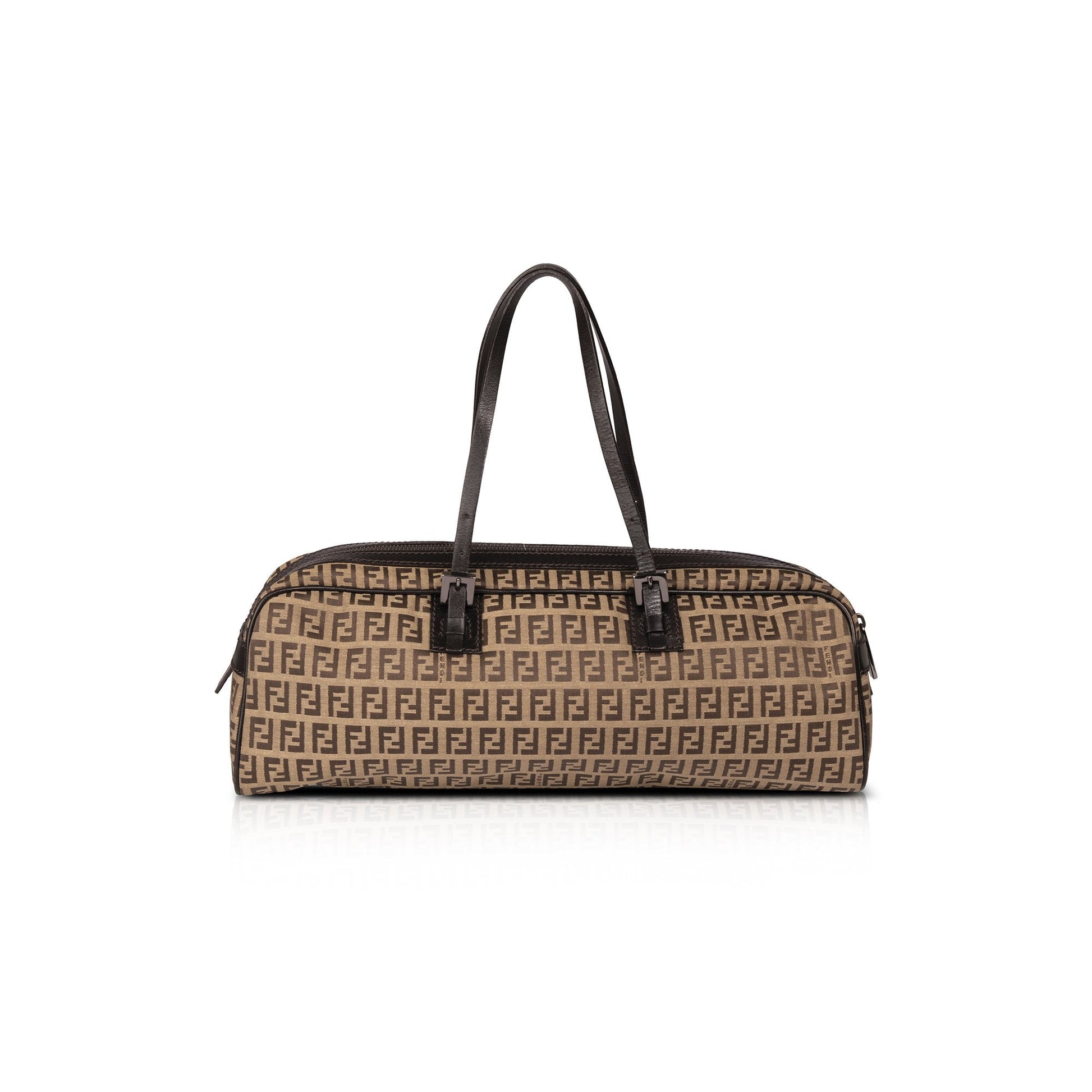 Fendi Zucchino Bowler Bag Travel Bag