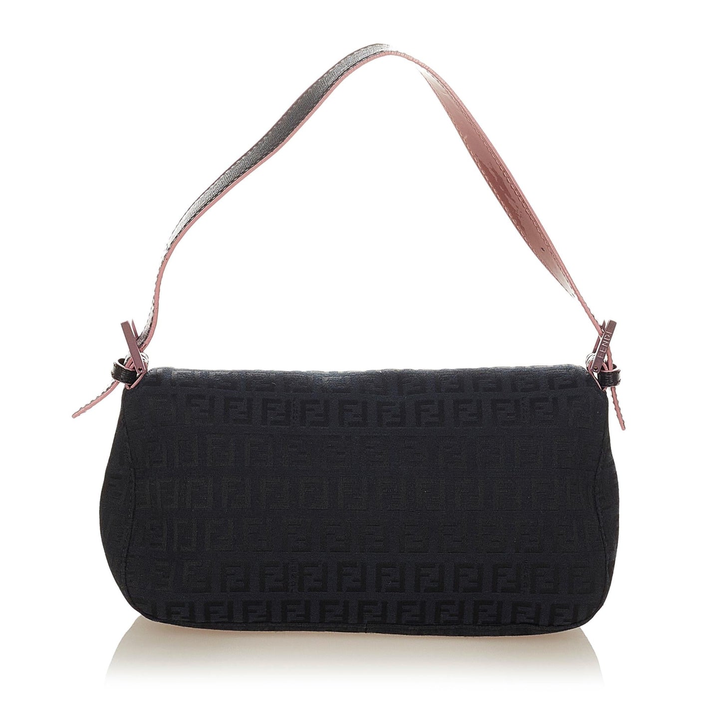 Fendi Zucchino Baguette Shg Handbag Canvas Shoulder Bag Baguette Shg 26703