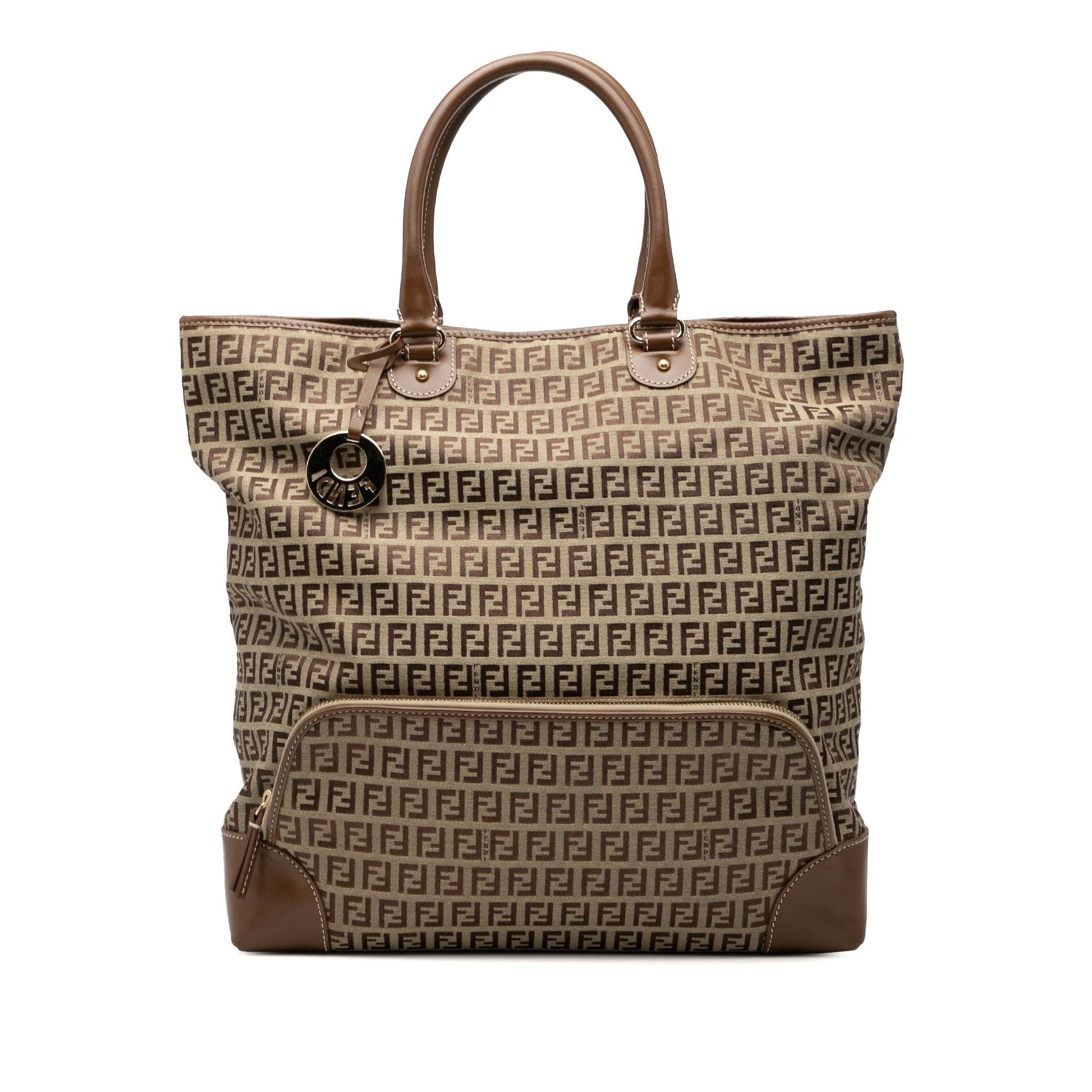 Fendi Zucchino Chef Shopping Tote Canvas Tote Bag