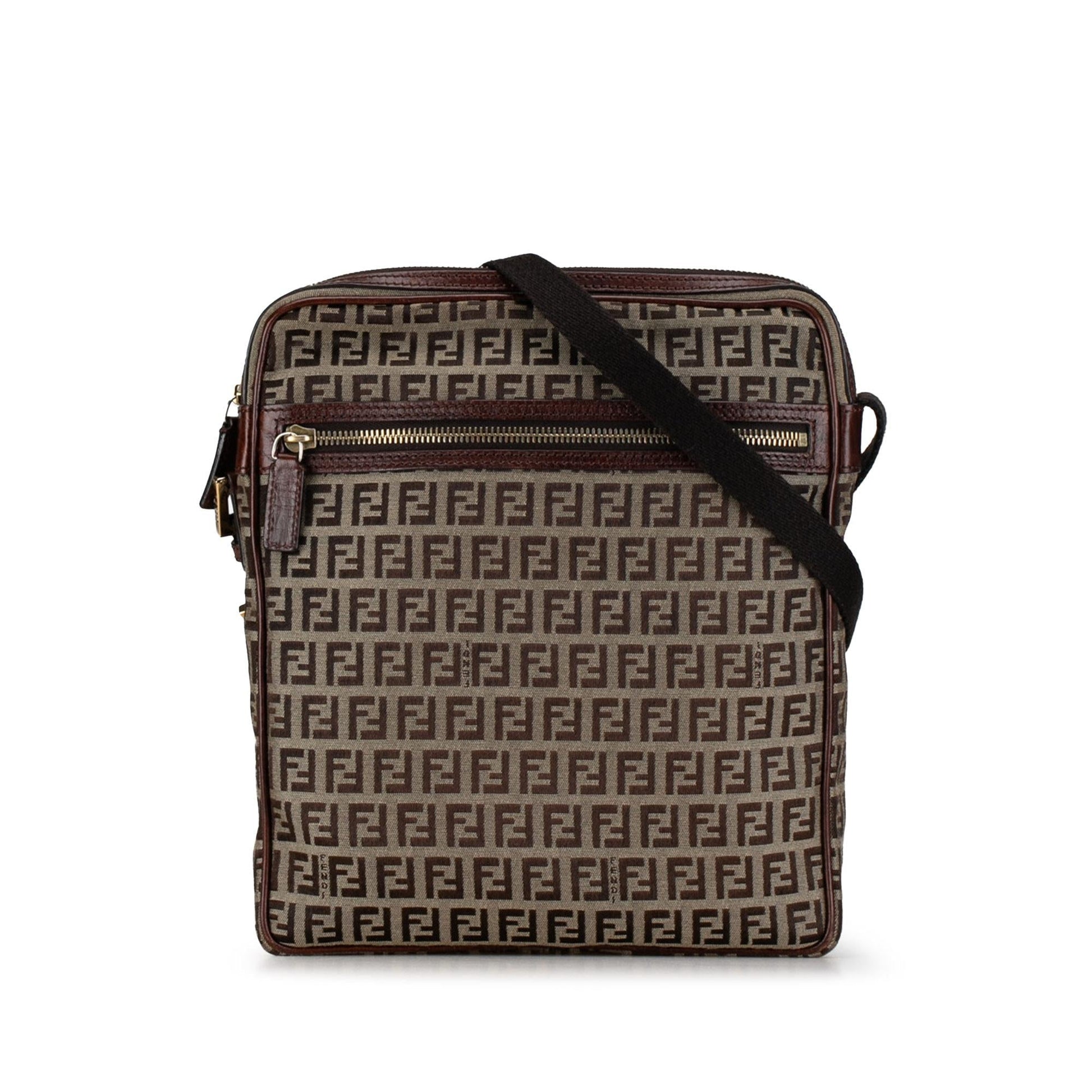 Fendi Zucchino Crossbody Shg D5Nfz0 Canvas Crossbody Bag
