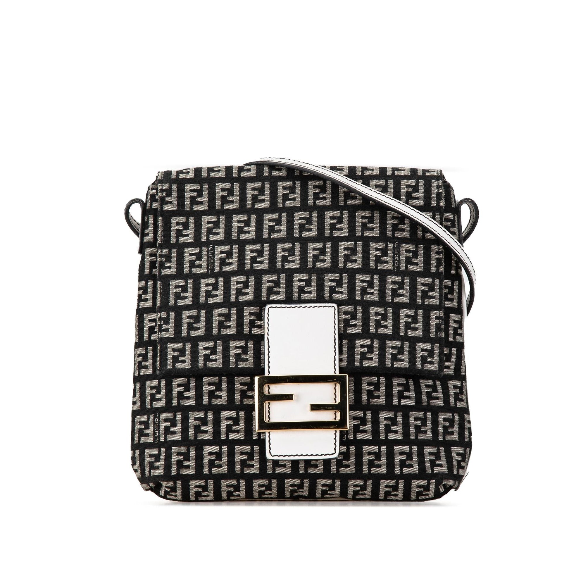 Fendi Zucchino Crossbody Shg Edybi6 Canvas Crossbody Bag