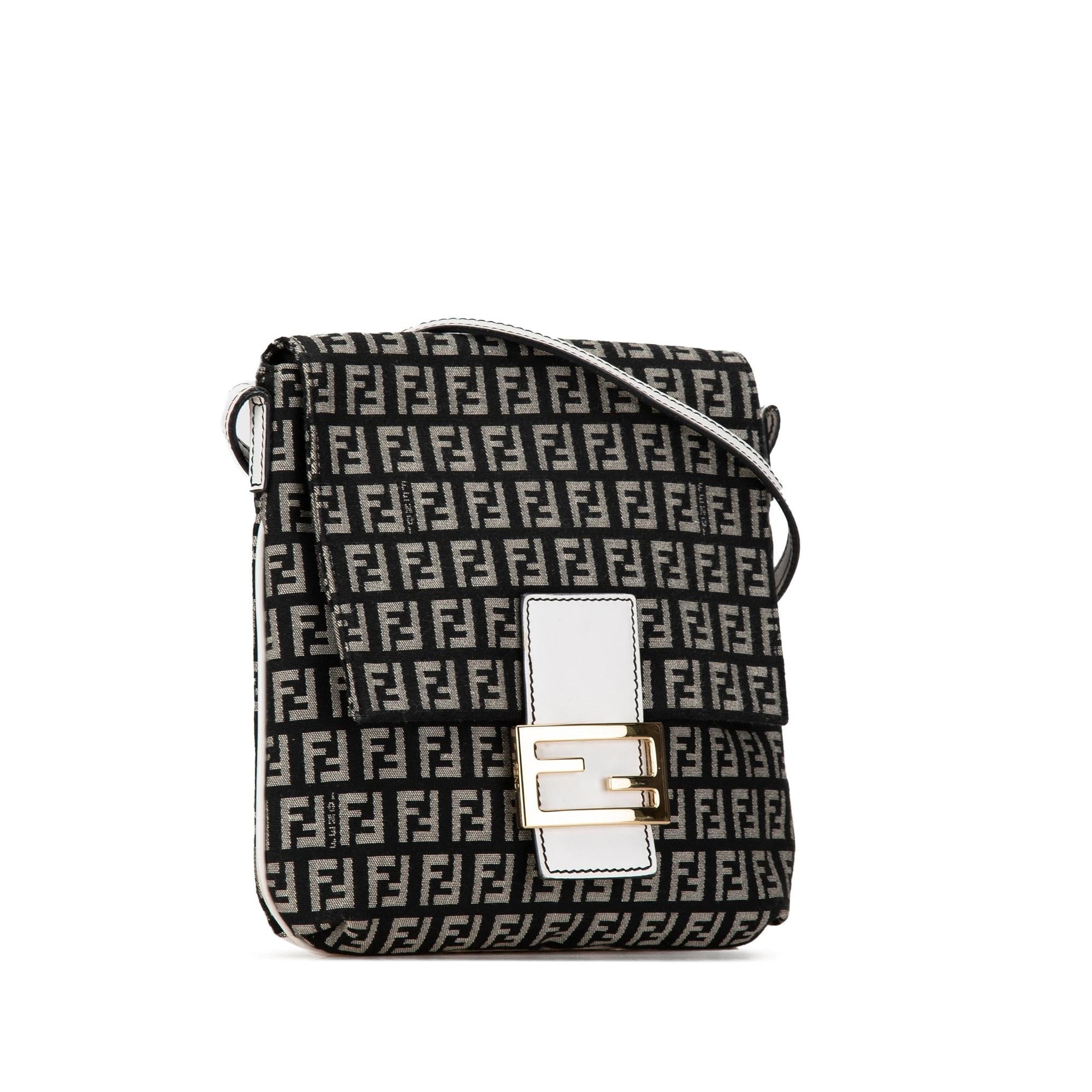 Fendi Zucchino Crossbody Shg Edybi6 Canvas Crossbody Bag