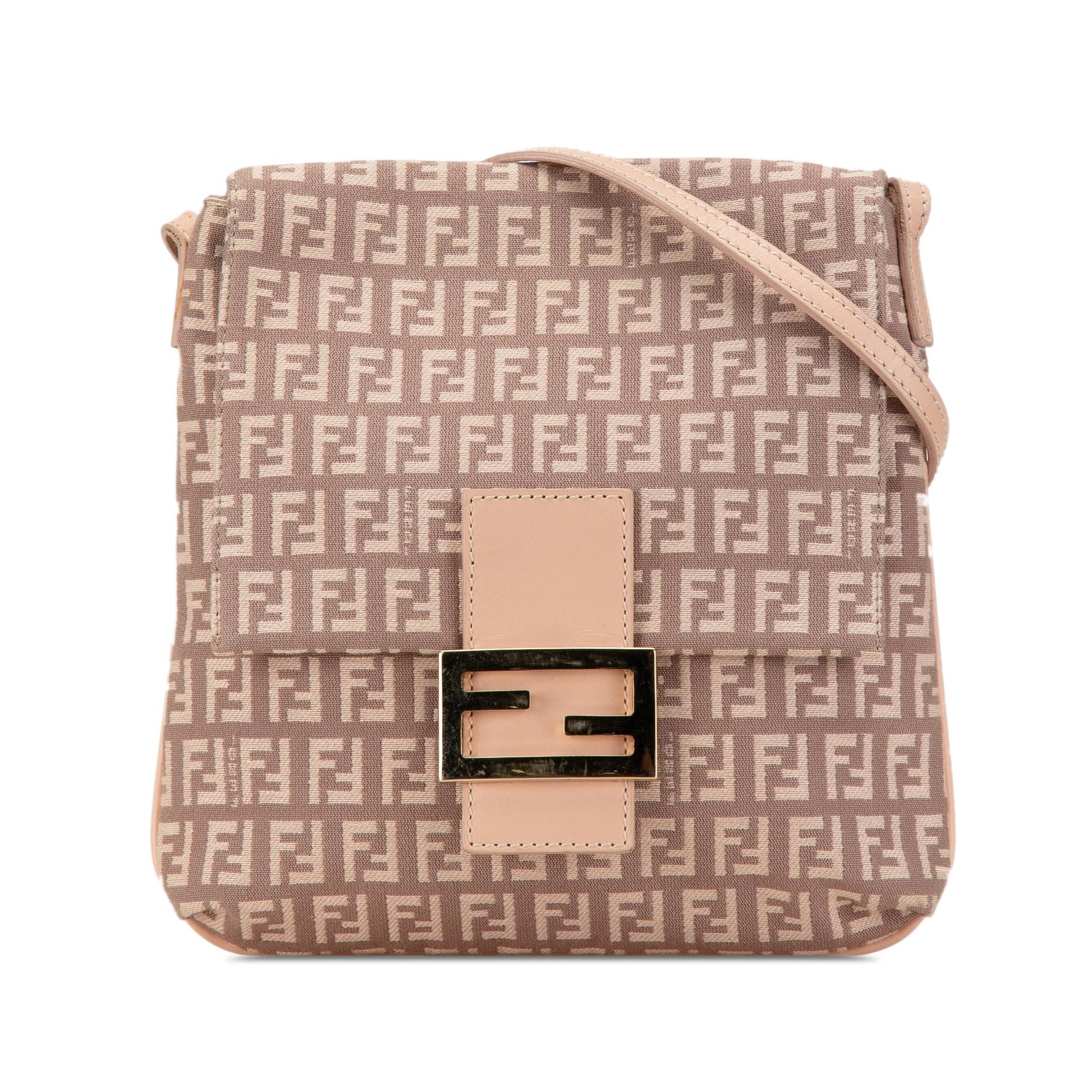 Fendi Zucchino Crossbody Shg Bgfnkw Canvas Crossbody Bag