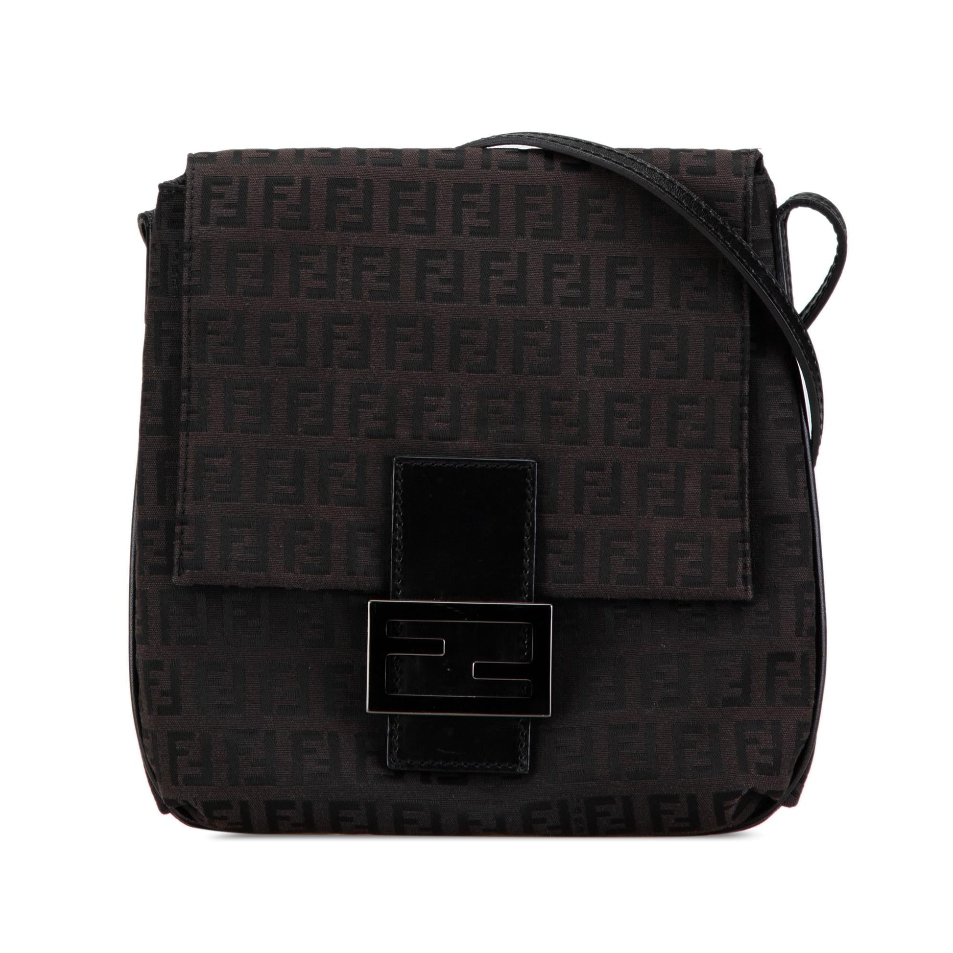 Fendi Zucchino Crossbody Shg Hfbomm Canvas Crossbody Bag