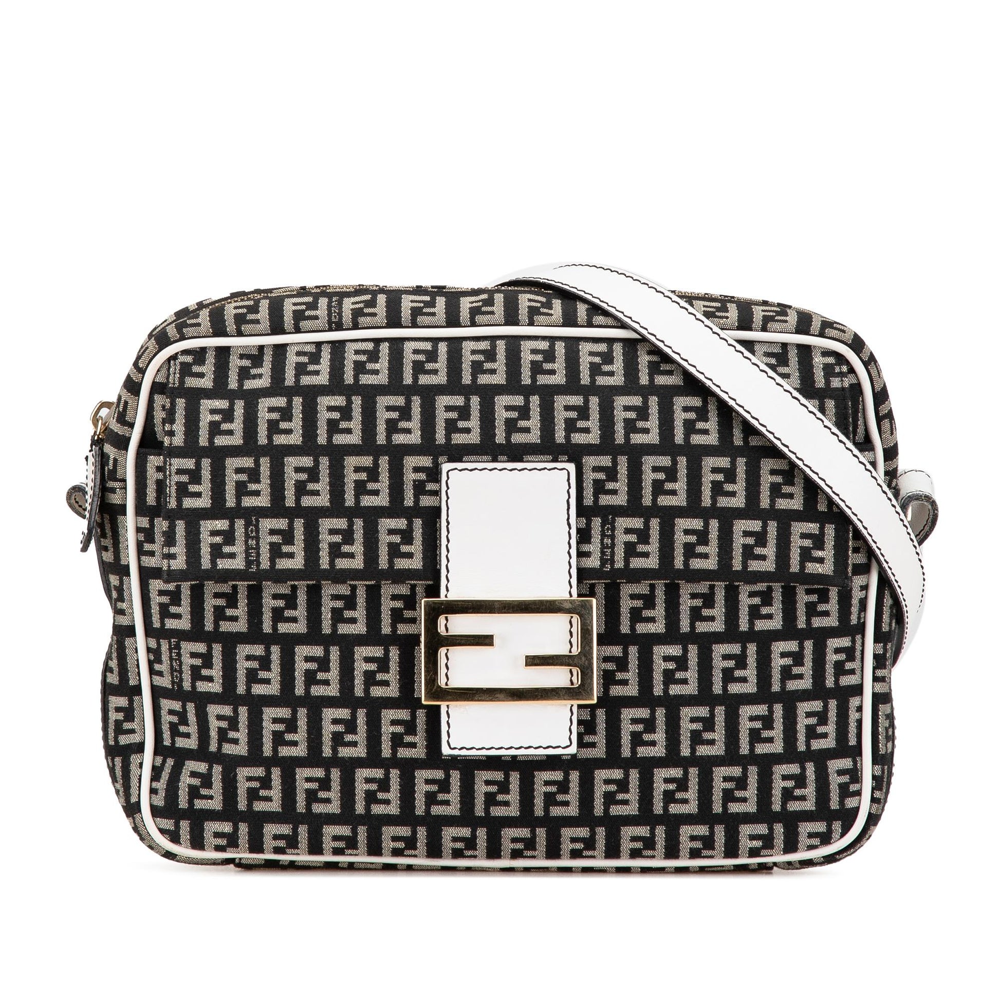 Fendi Zucchino Crossbody Canvas Crossbody Bag Canvas Crossbody 1