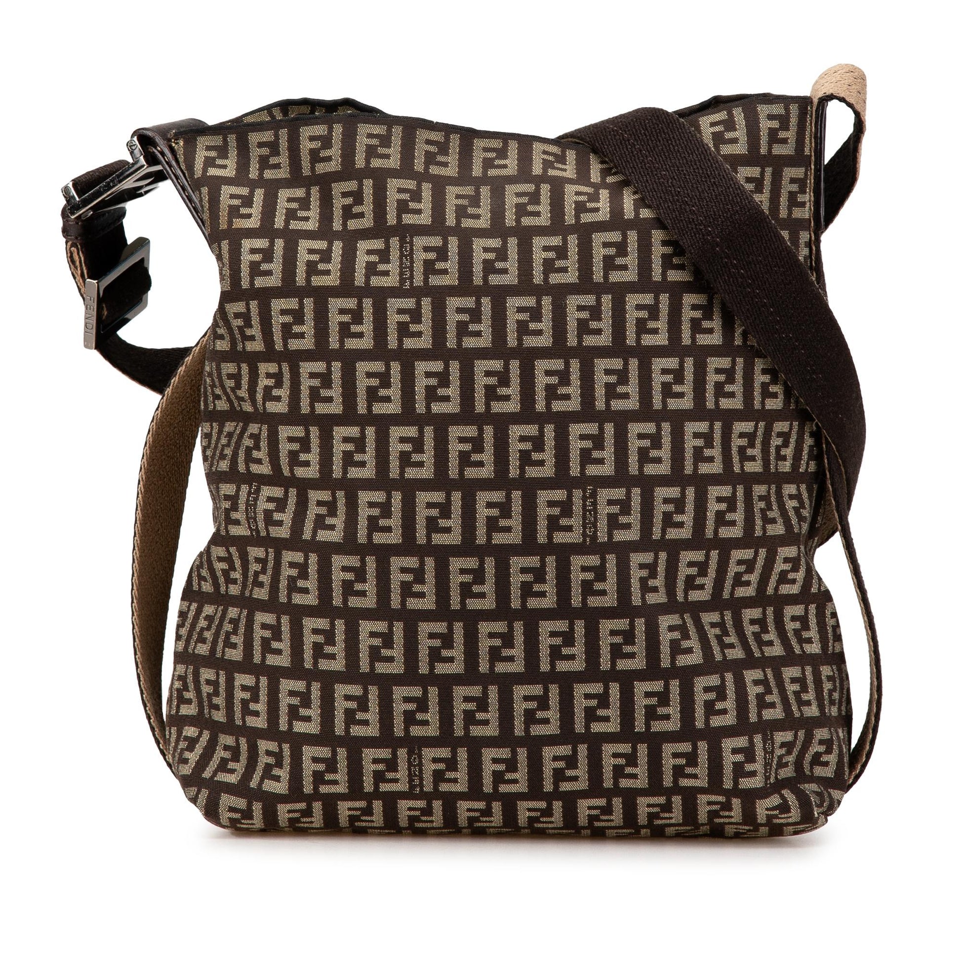 Fendi Zucchino Crossbody Canvas Crossbody Bag Canvas Crossbody 2
