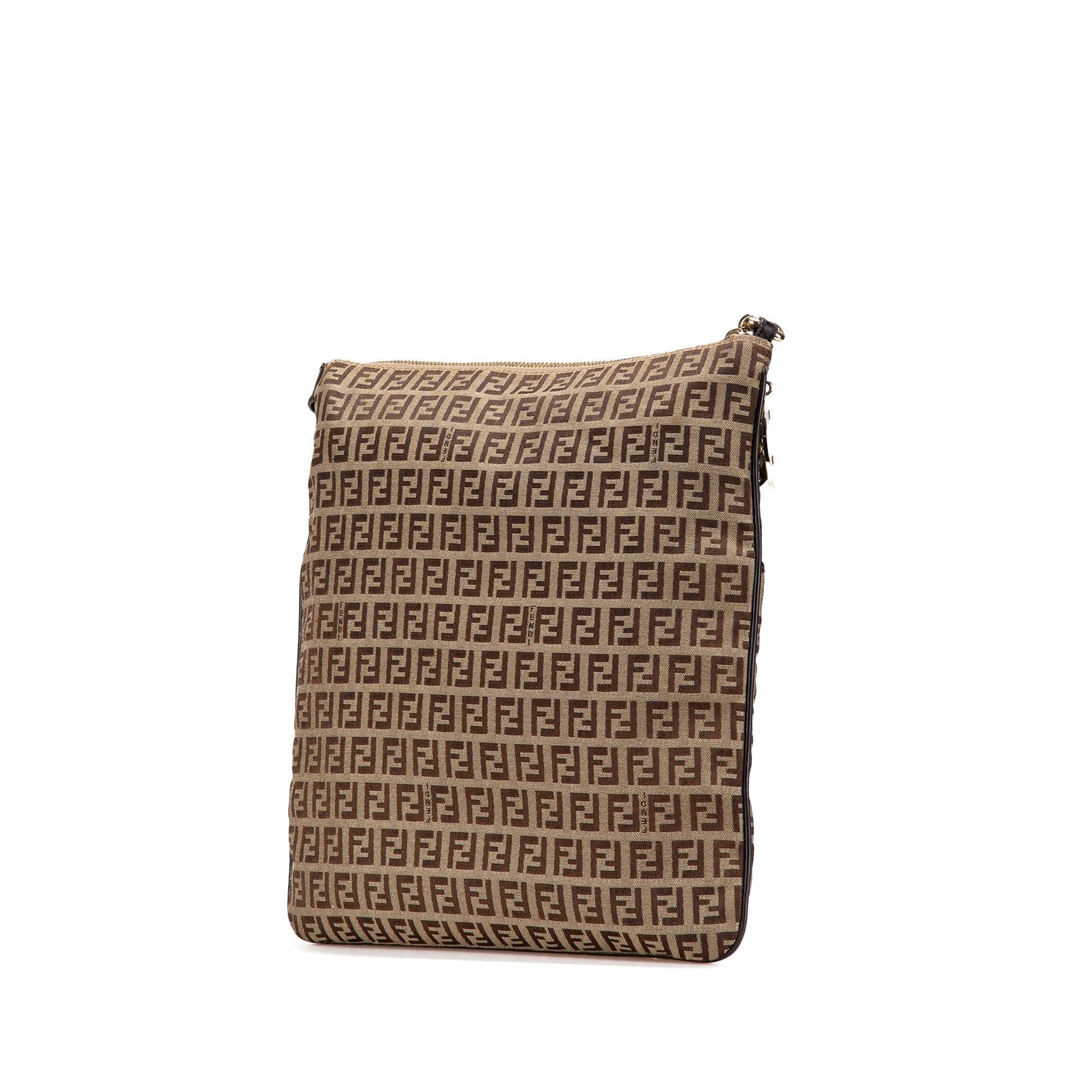 Fendi Zucchino Crossbody Canvas Crossbody Bag Canvas Crossbody 22