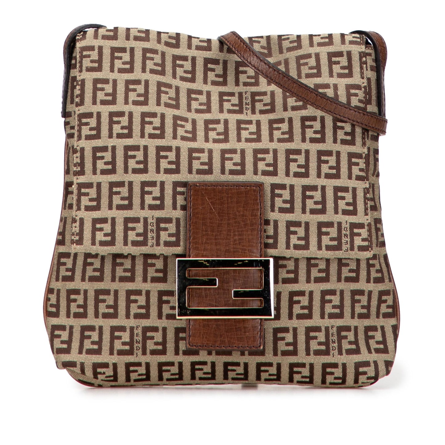 Fendi Zucchino Crossbody Canvas Crossbody Bag Canvas Crossbody 25