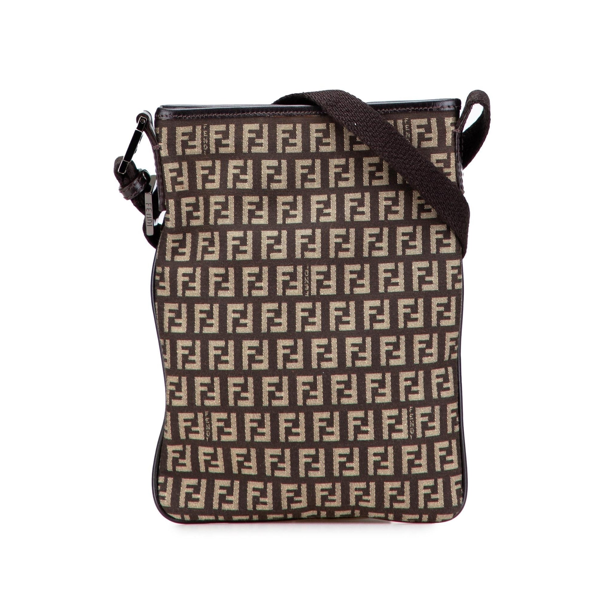 Fendi Zucchino Crossbody Canvas Crossbody Bag Canvas Crossbody 26