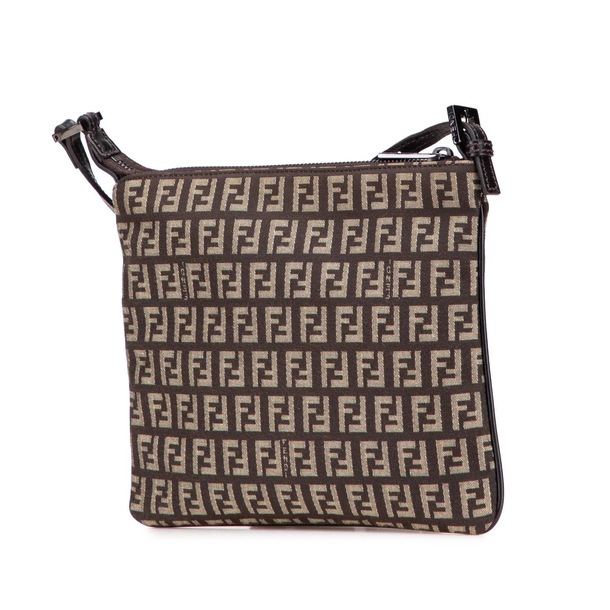 Fendi Zucchino Crossbody Canvas Crossbody Bag Canvas Crossbody 30