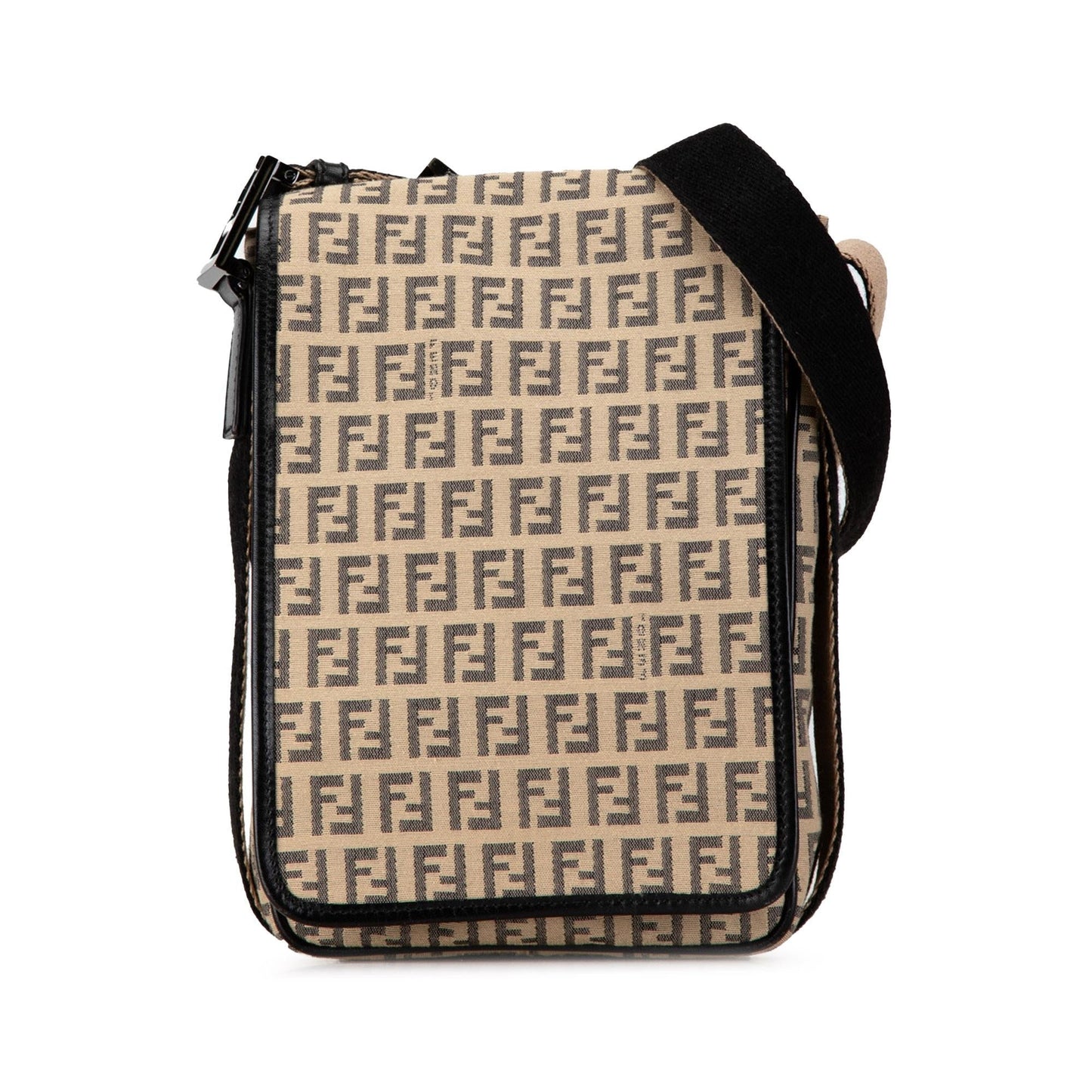 Fendi Zucchino Crossbody Canvas Crossbody Bag