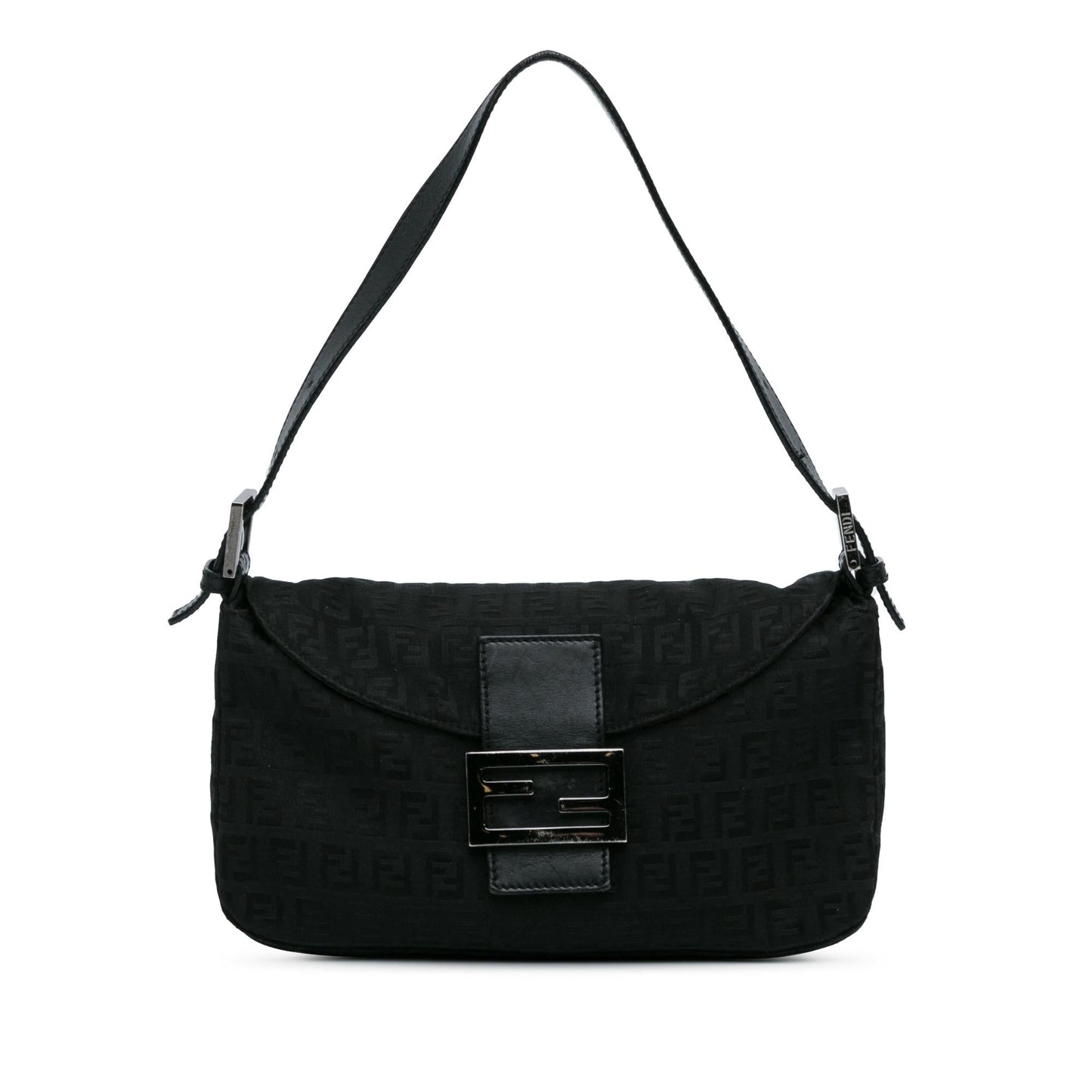Fendi Zucchino Double Baguette Shg L5Ojft Shoulder Bag Canvas Flap
