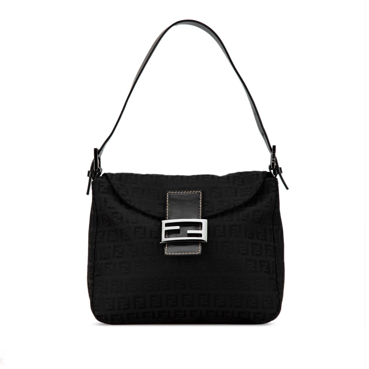 Fendi Zucchino Double Mamma Shg Gmxeou Shoulder Bag Canvas Flap