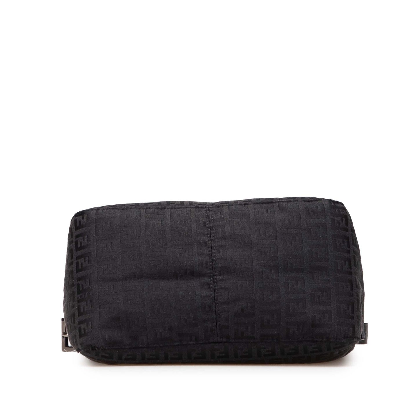Fendi Zucchino Double Mamma Shoulder Bag Canvas Flap Double Flap Mamma