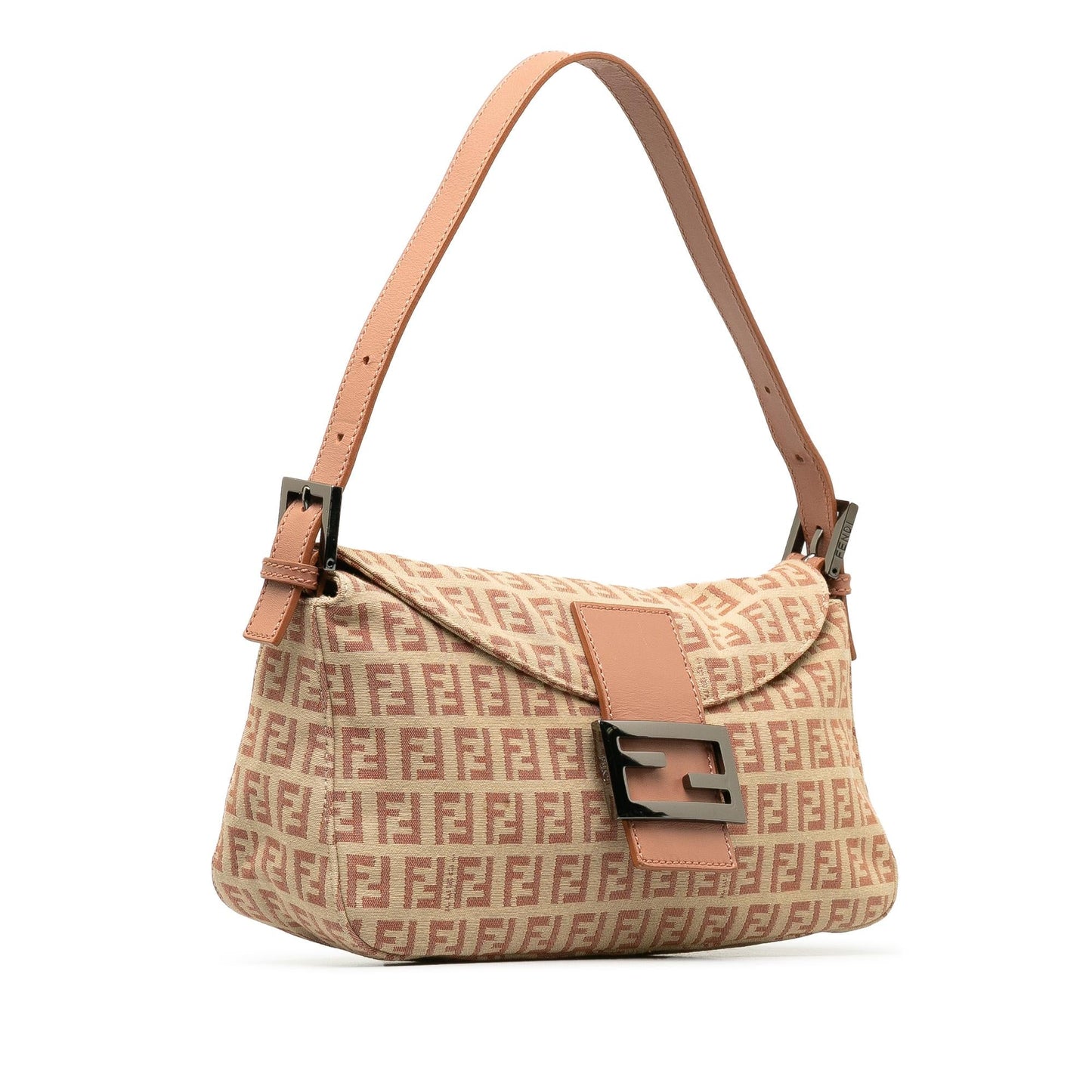 Fendi Zucchino Double Shoulder Bag Shg Kqd5Rw Canvas Flap