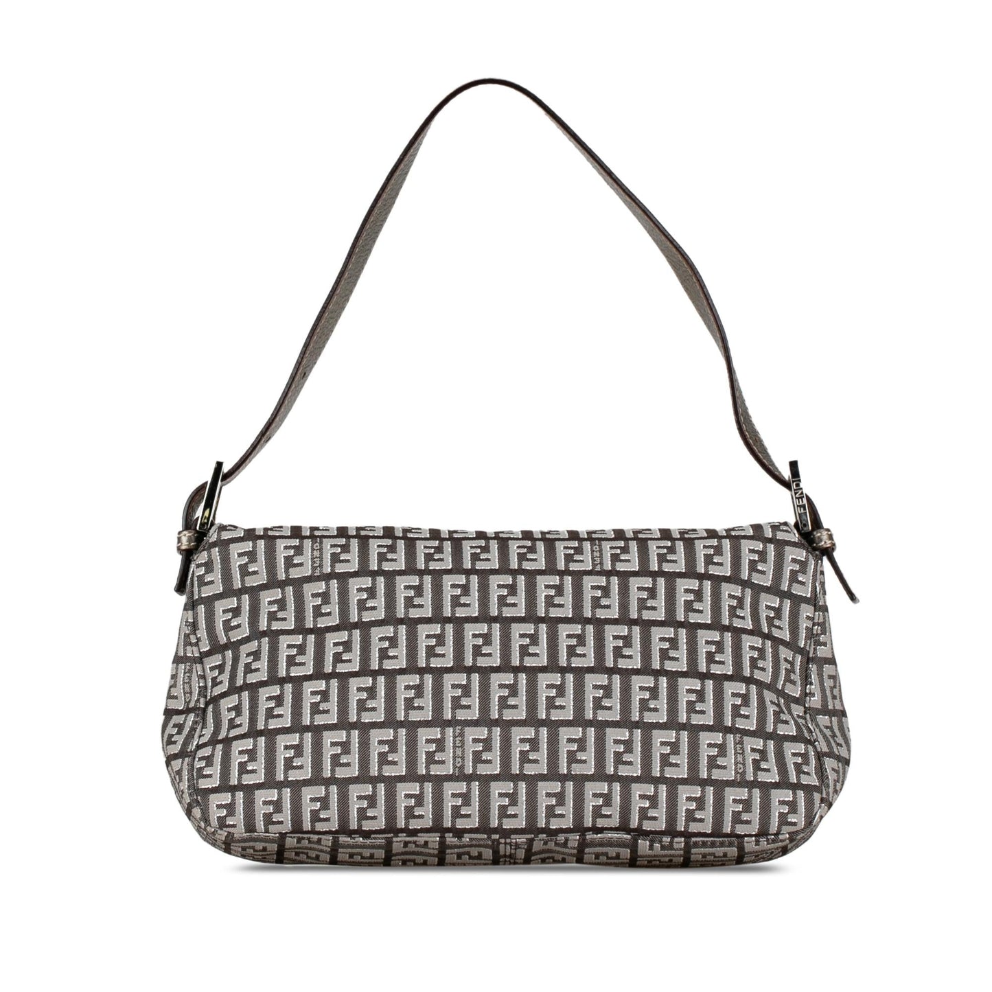 Fendi Zucchino Double Shoulder Bag Shg C7Qwaj Canvas Flap