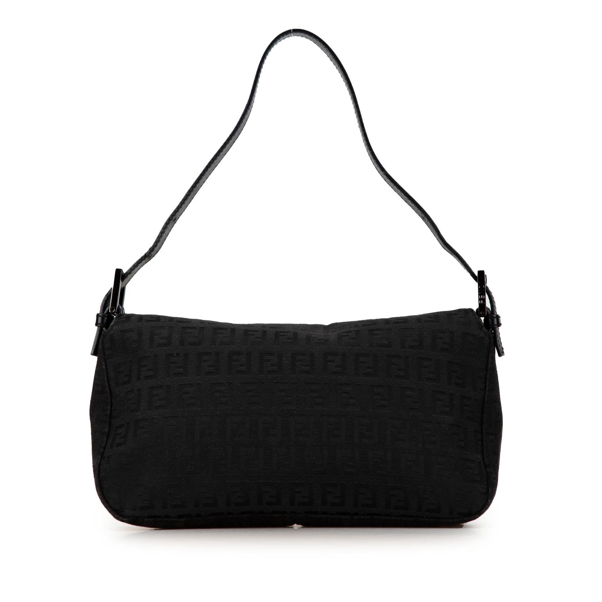 Fendi Zucchino Double Shoulder Bag Shg Cgy5Y0 Canvas Flap