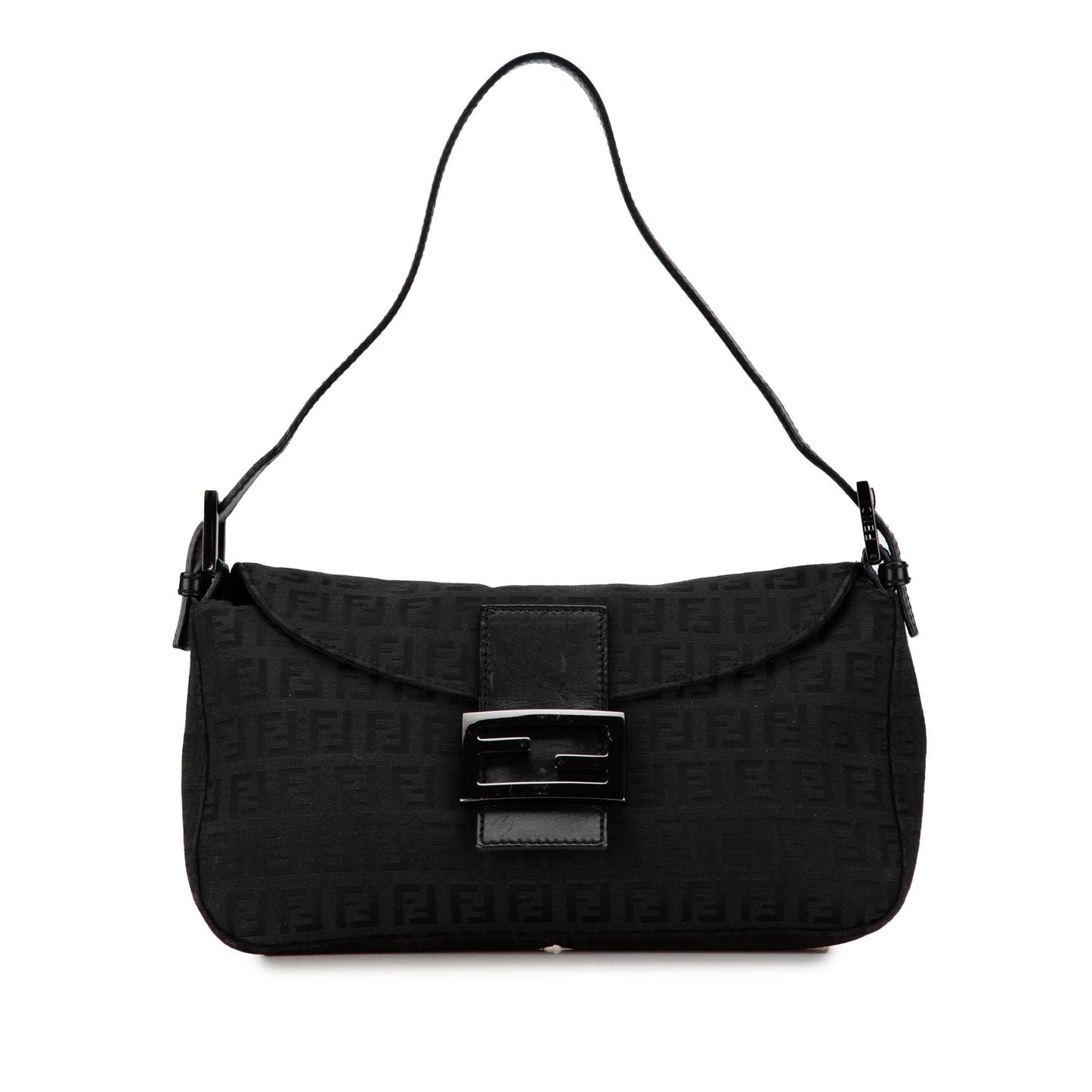 Fendi Zucchino Double Shoulder Bag Shg Cgy5Y0 Canvas Flap