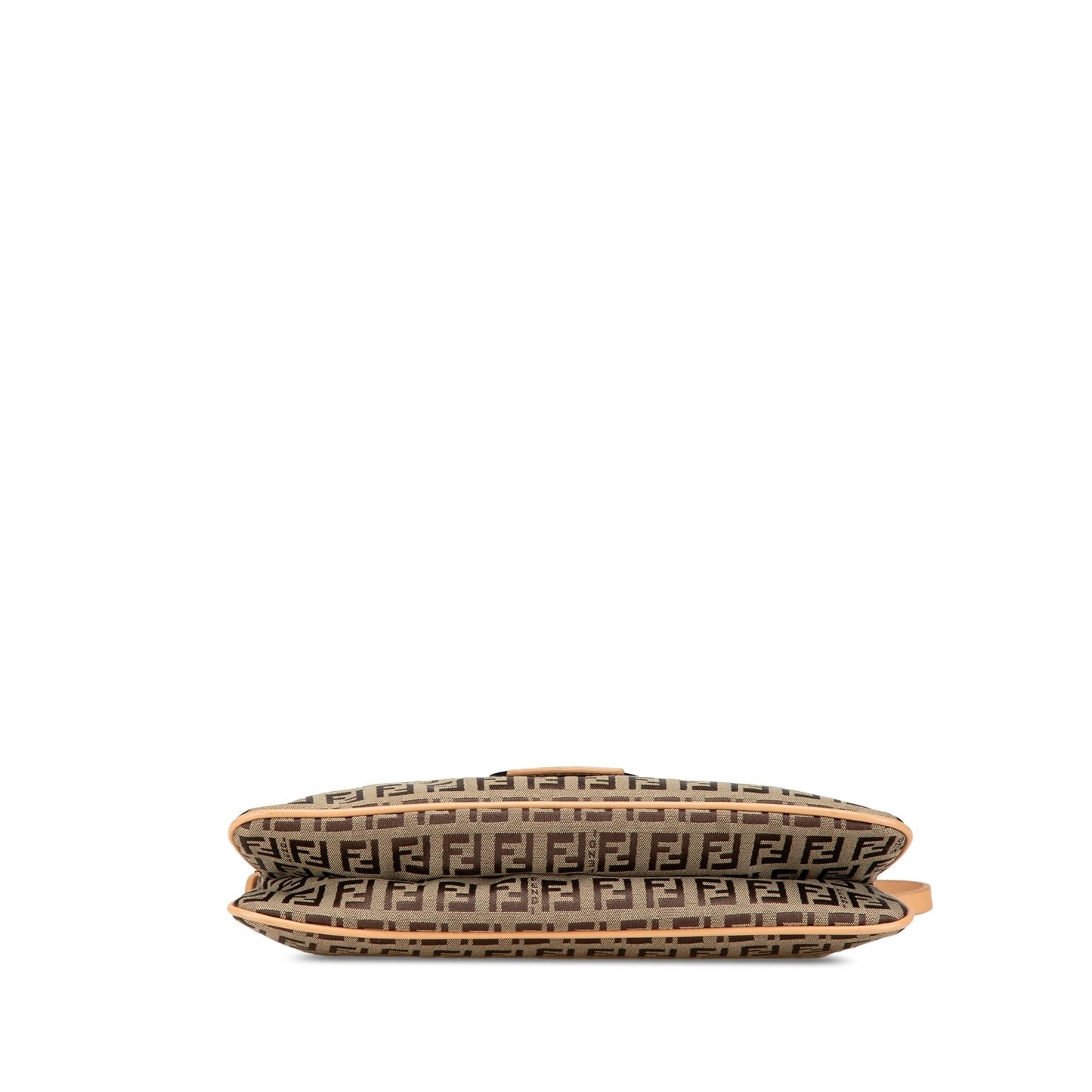 Fendi Zucchino Double Shoulder Bag Canvas Flap Shoulder Bag 1