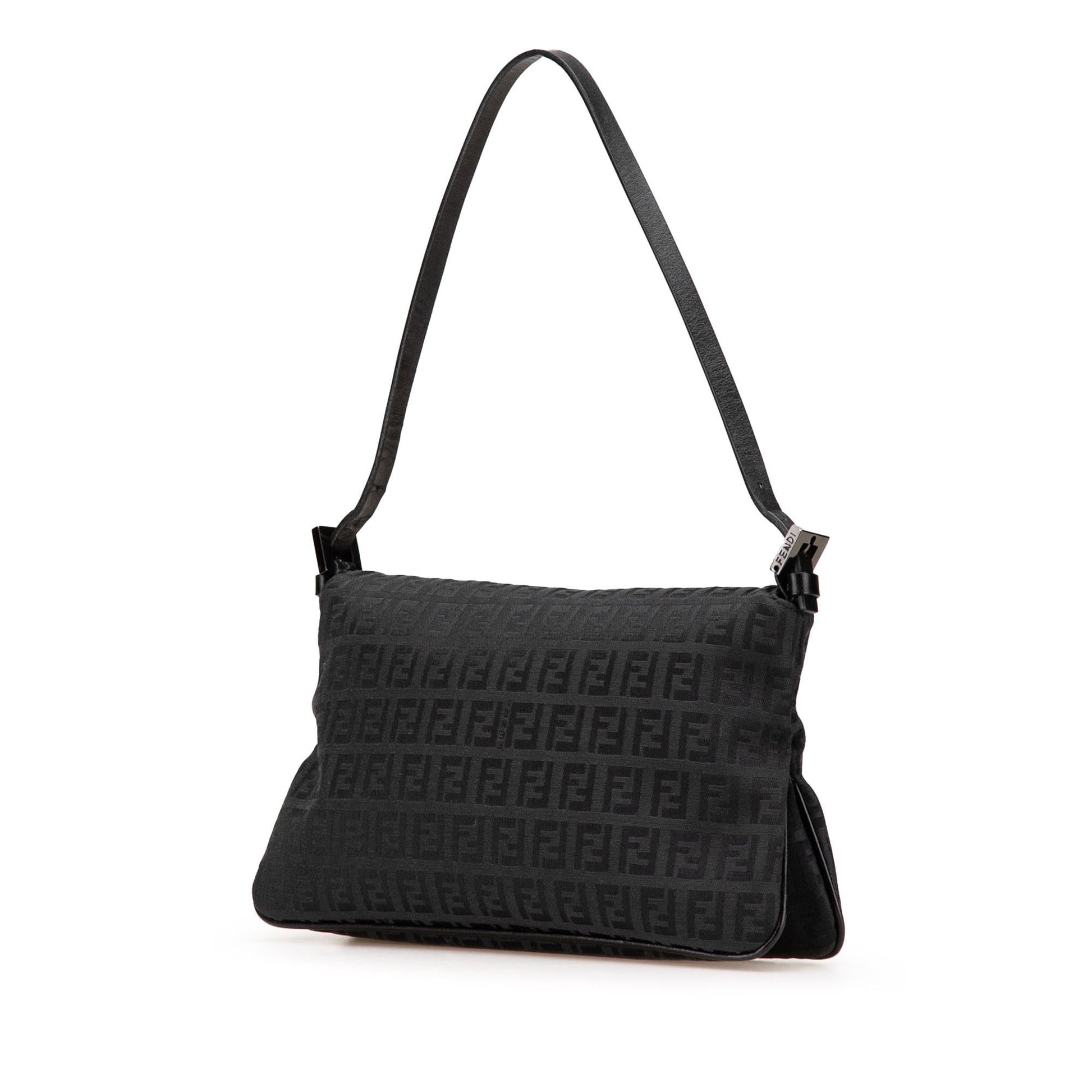Fendi Zucchino Double Shoulder Bag Canvas Flap Shoulder Bag 3