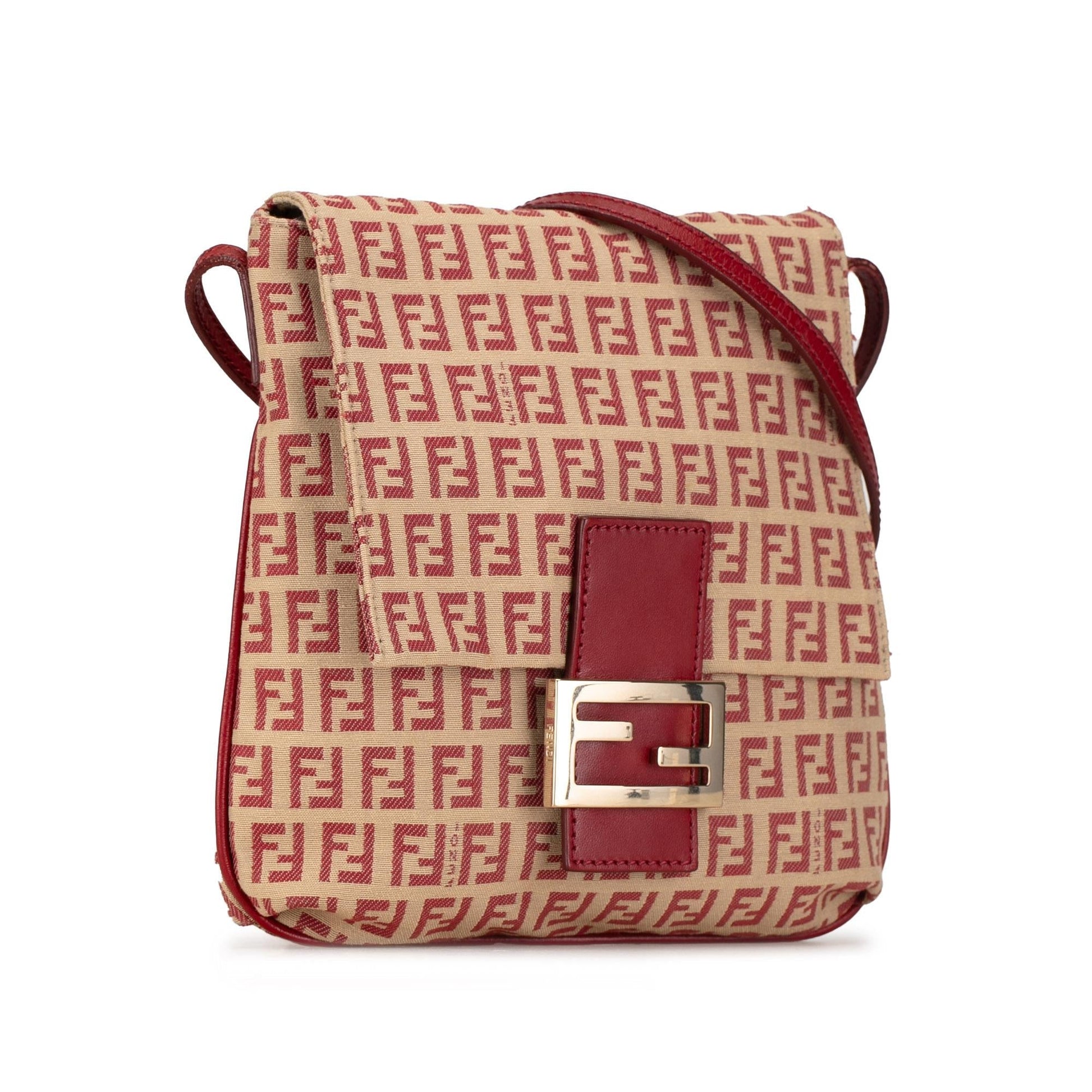 Fendi Zucchino Crossbody Shg Klwpqn Canvas Flap Crossbody Bag