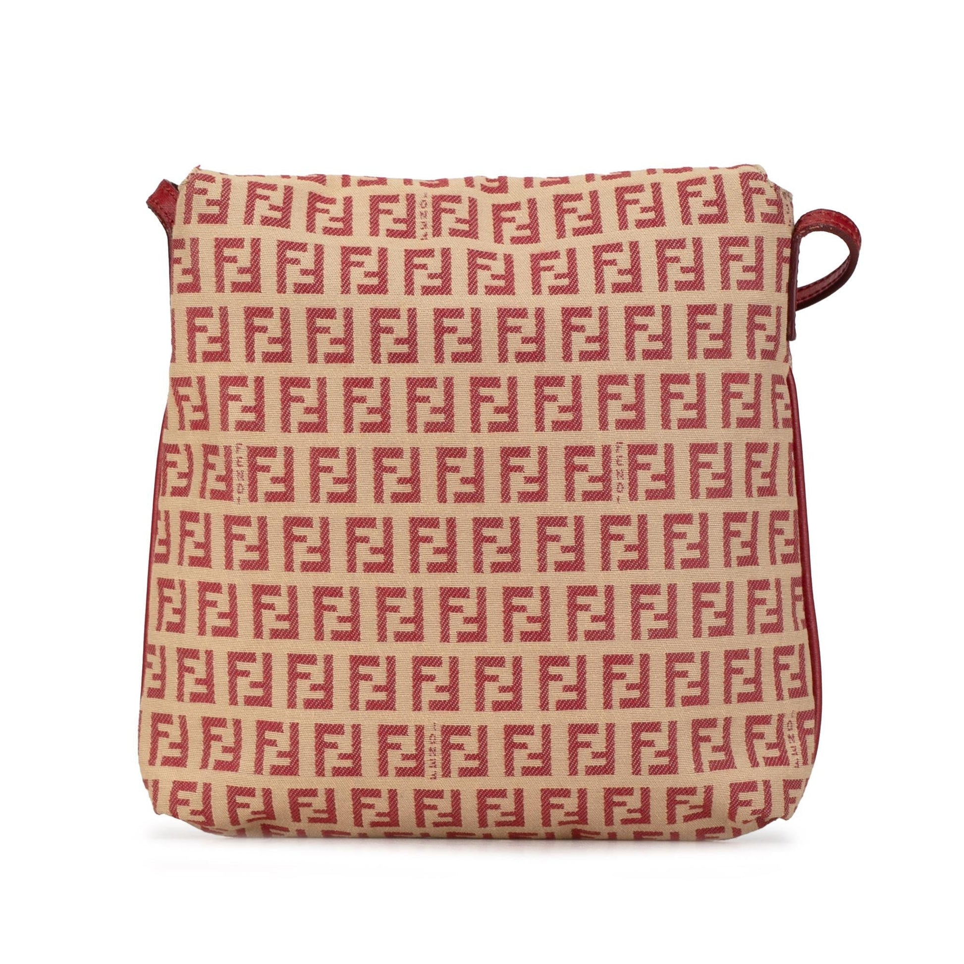 Fendi Zucchino Crossbody Canvas Flap Crossbody Bag Crossbody Shg 6Leiki