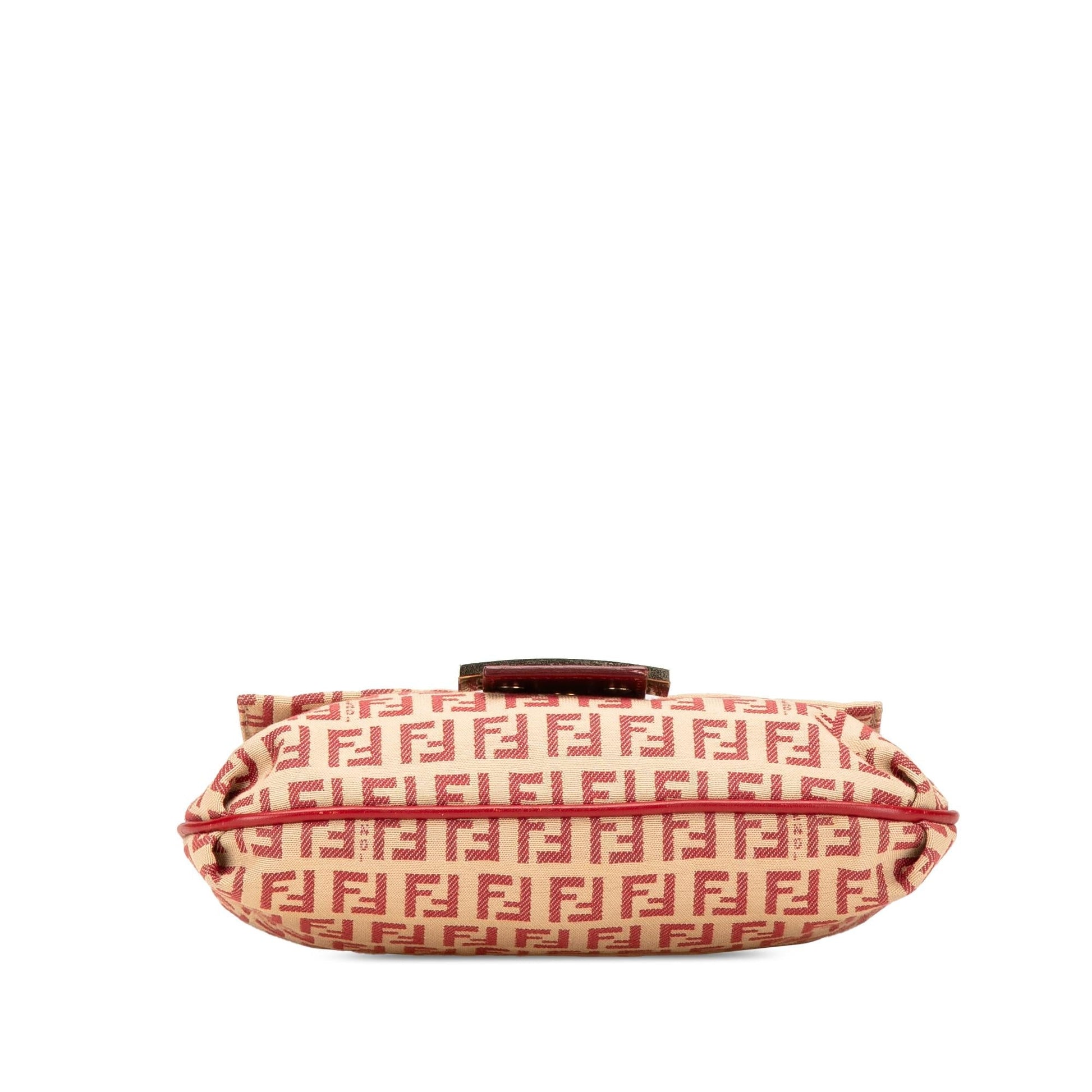 Fendi Zucchino Crossbody Canvas Flap Crossbody Bag Canvas Flap Crossbody