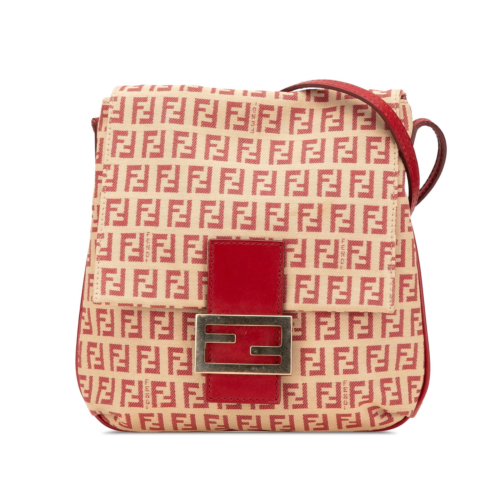Fendi Zucchino Crossbody Canvas Flap Crossbody Bag Flap Crossbody 1