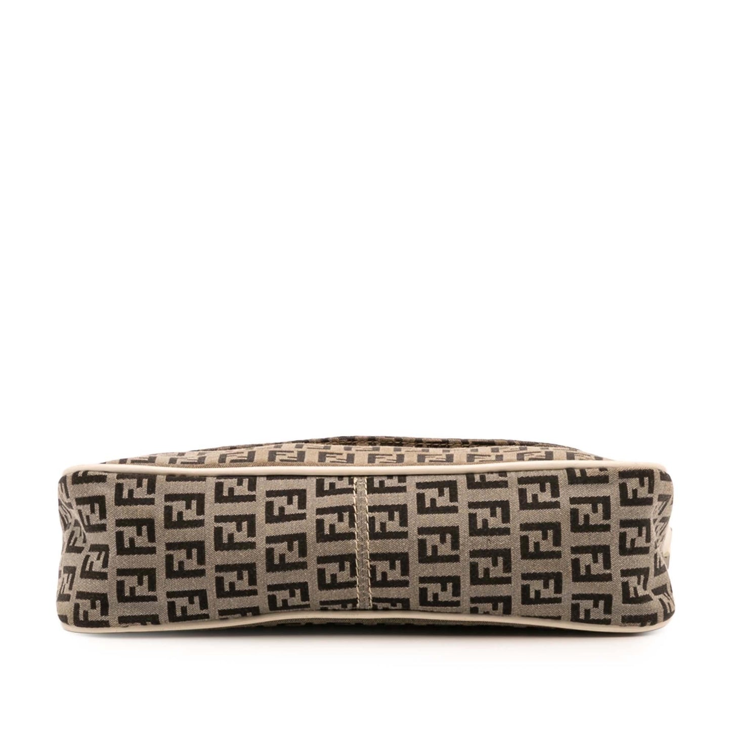 Fendi Zucchino Pochette Shoulder Bag Canvas Flap