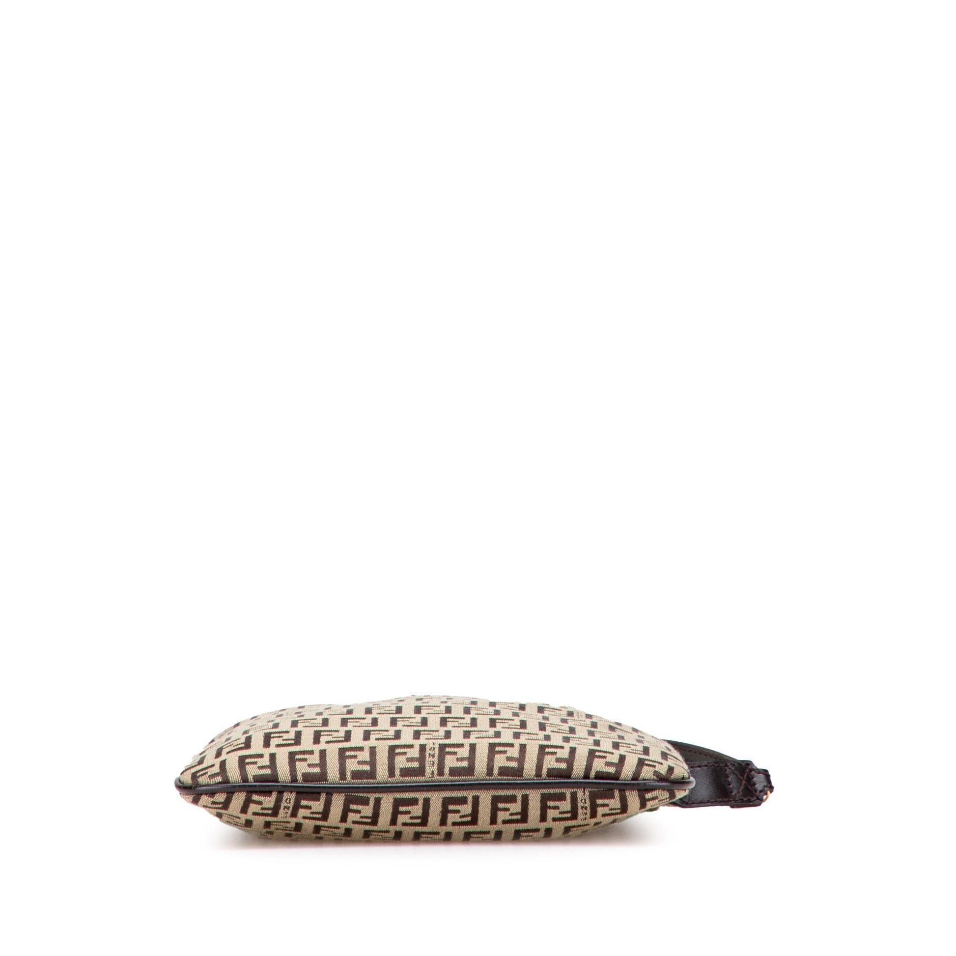 Fendi Zucchino Forever Crossbody Canvas Crossbody Bag