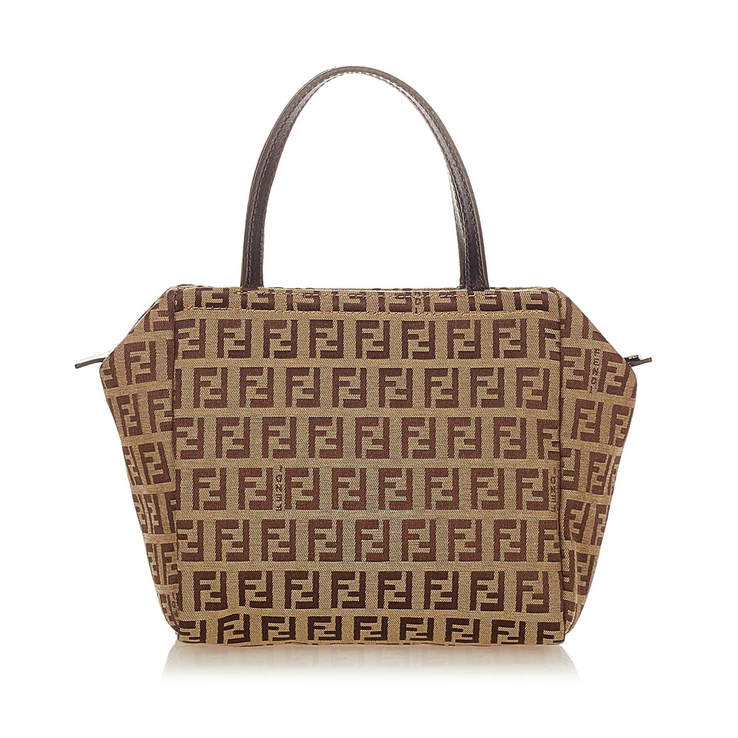 Fendi Zucchino Handbag Shg Canvas Satchel Bag Handbag Shg 26433