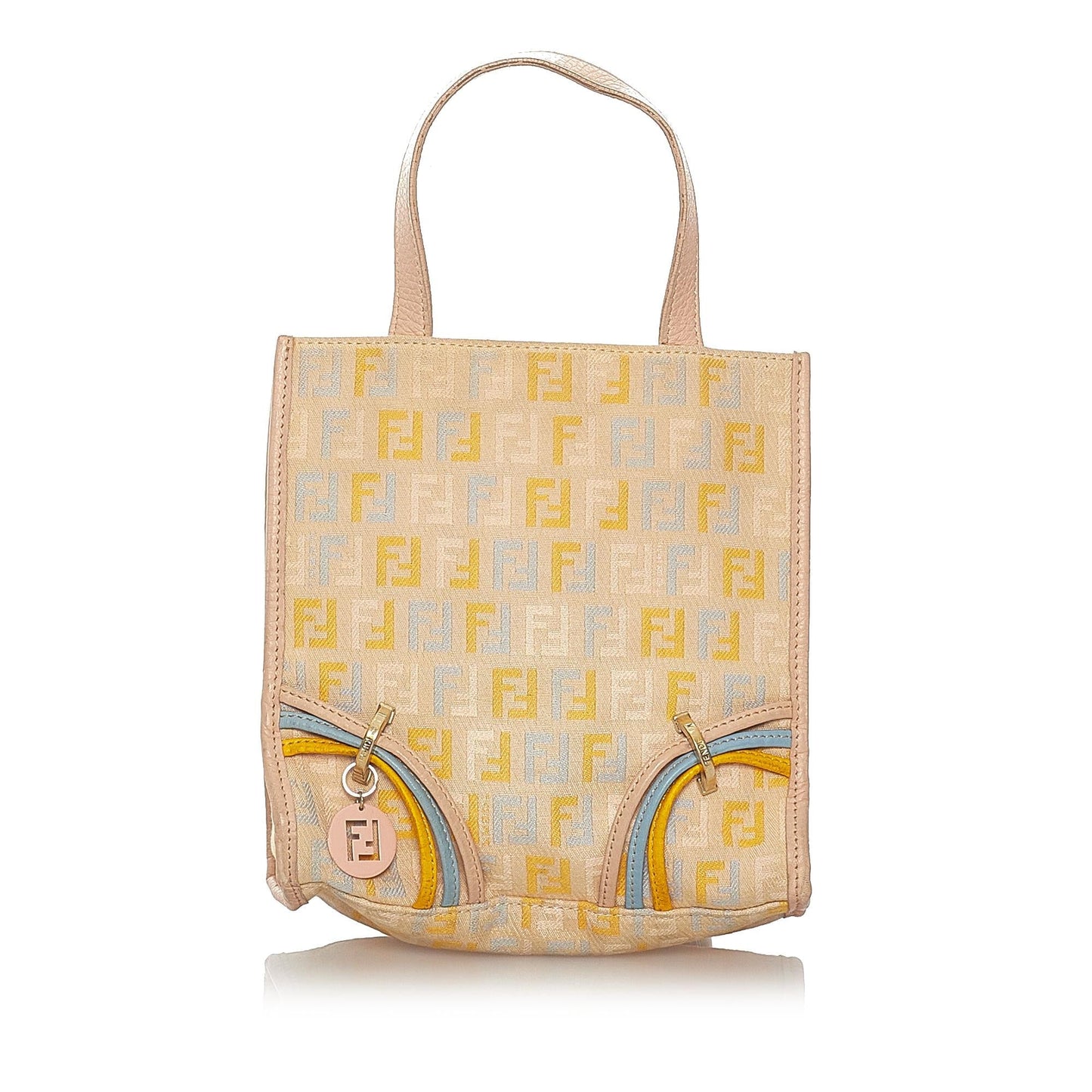 Fendi Zucchino Handbag Shg Canvas Satchel Bag Handbag Shg 27279