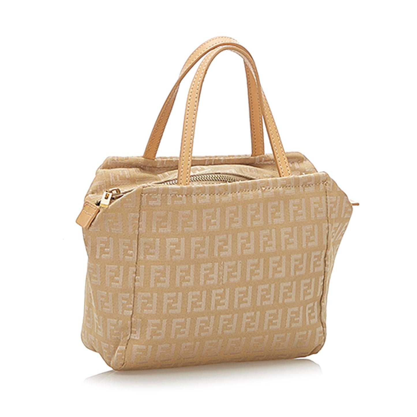 Fendi Zucchino Handbag Shg Canvas Satchel Bag Handbag Shg 32352