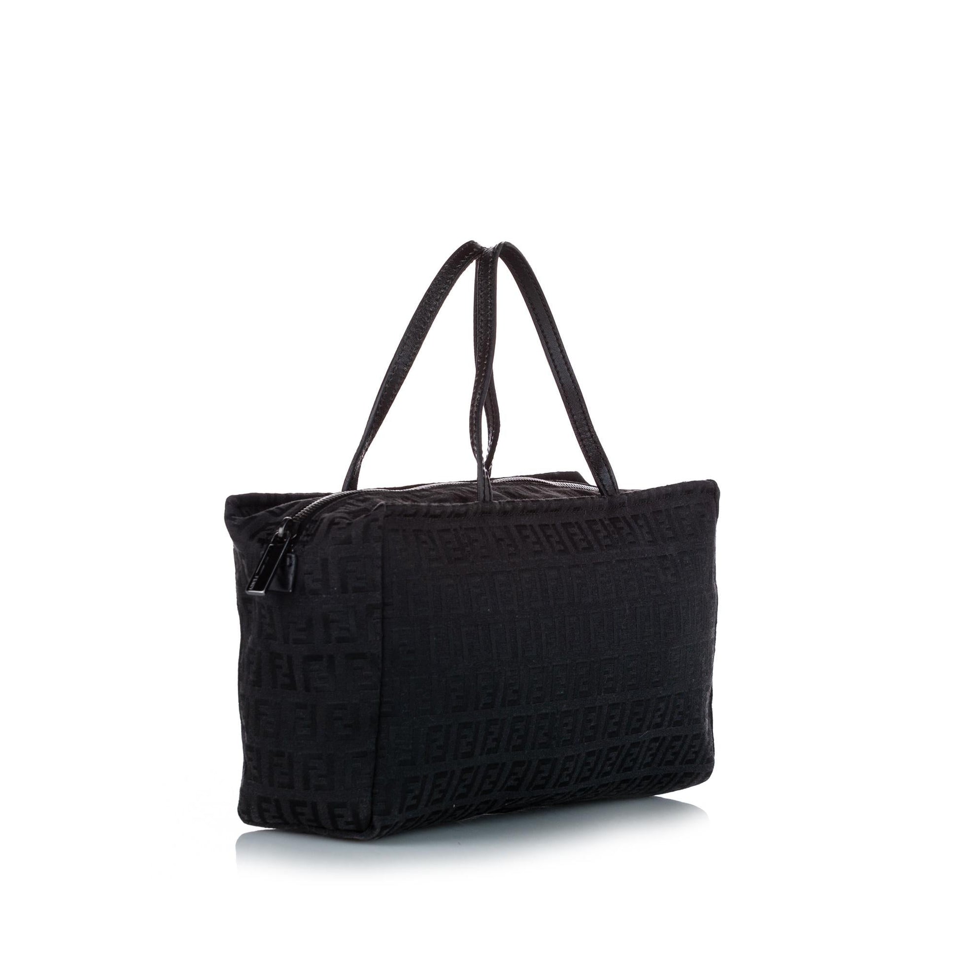 Fendi Zucchino Handbag Shg Canvas Satchel Bag Handbag Shg 32470